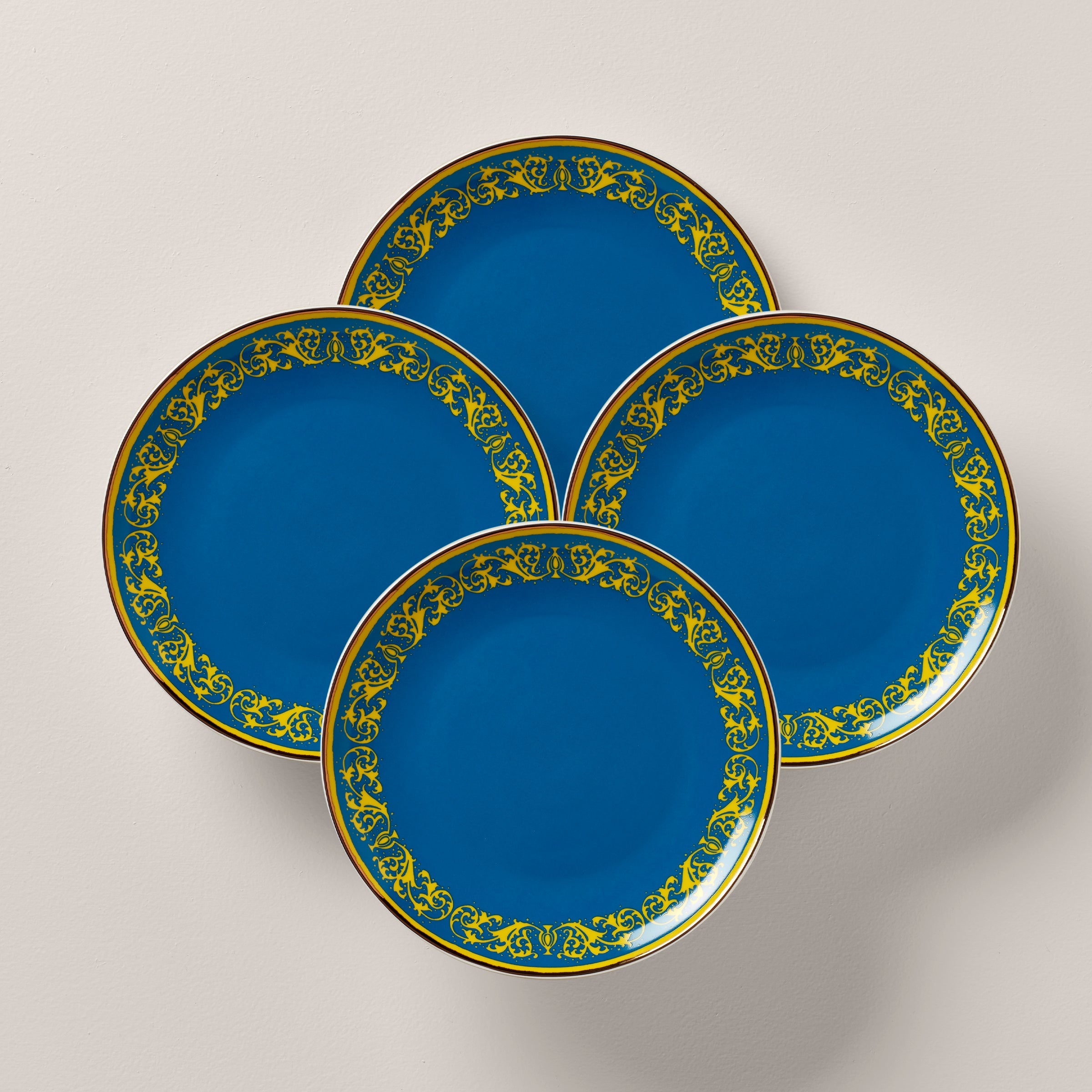 LX Remix Blue Accent Plates   Set of 4