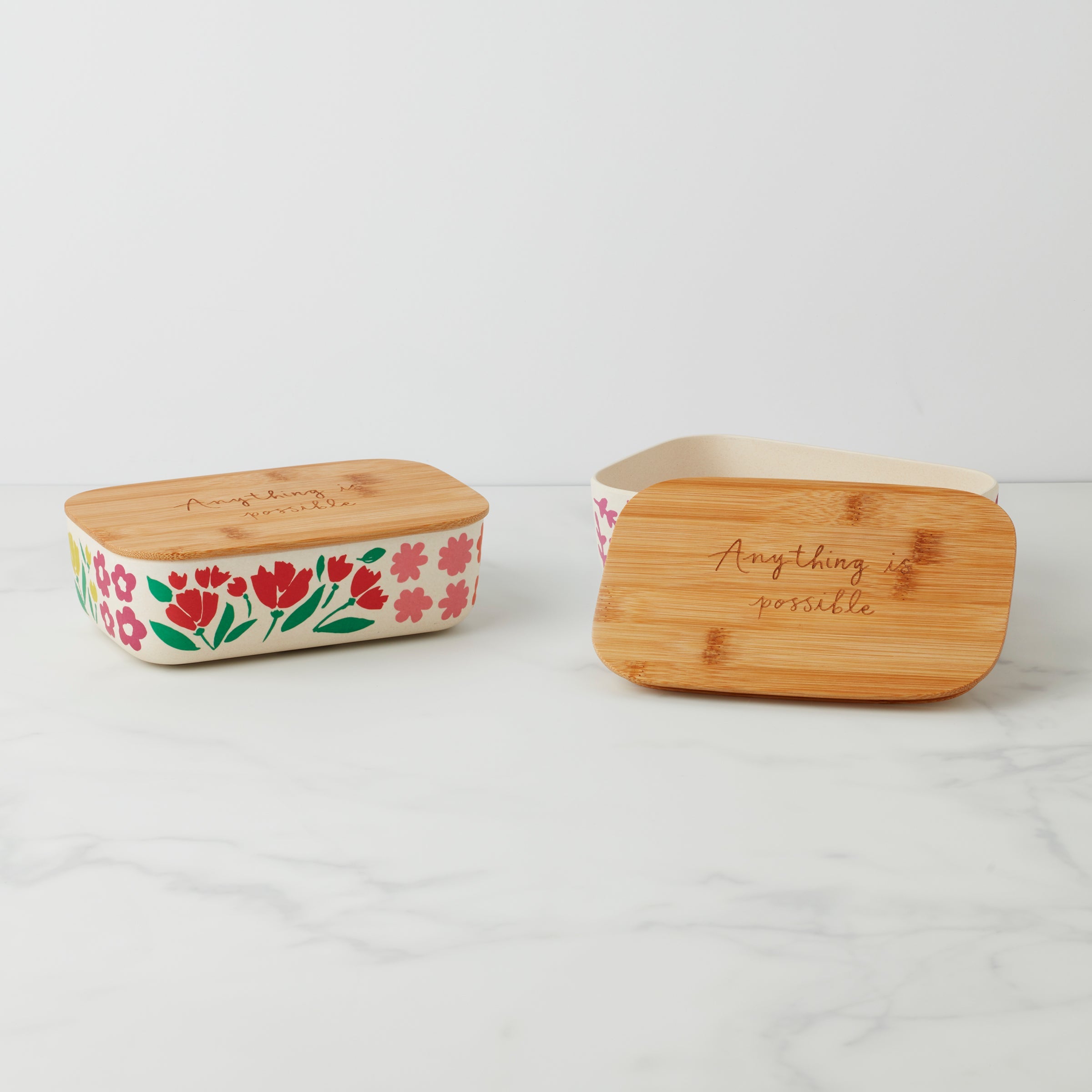 Floral Fields 2 Pc Container Set