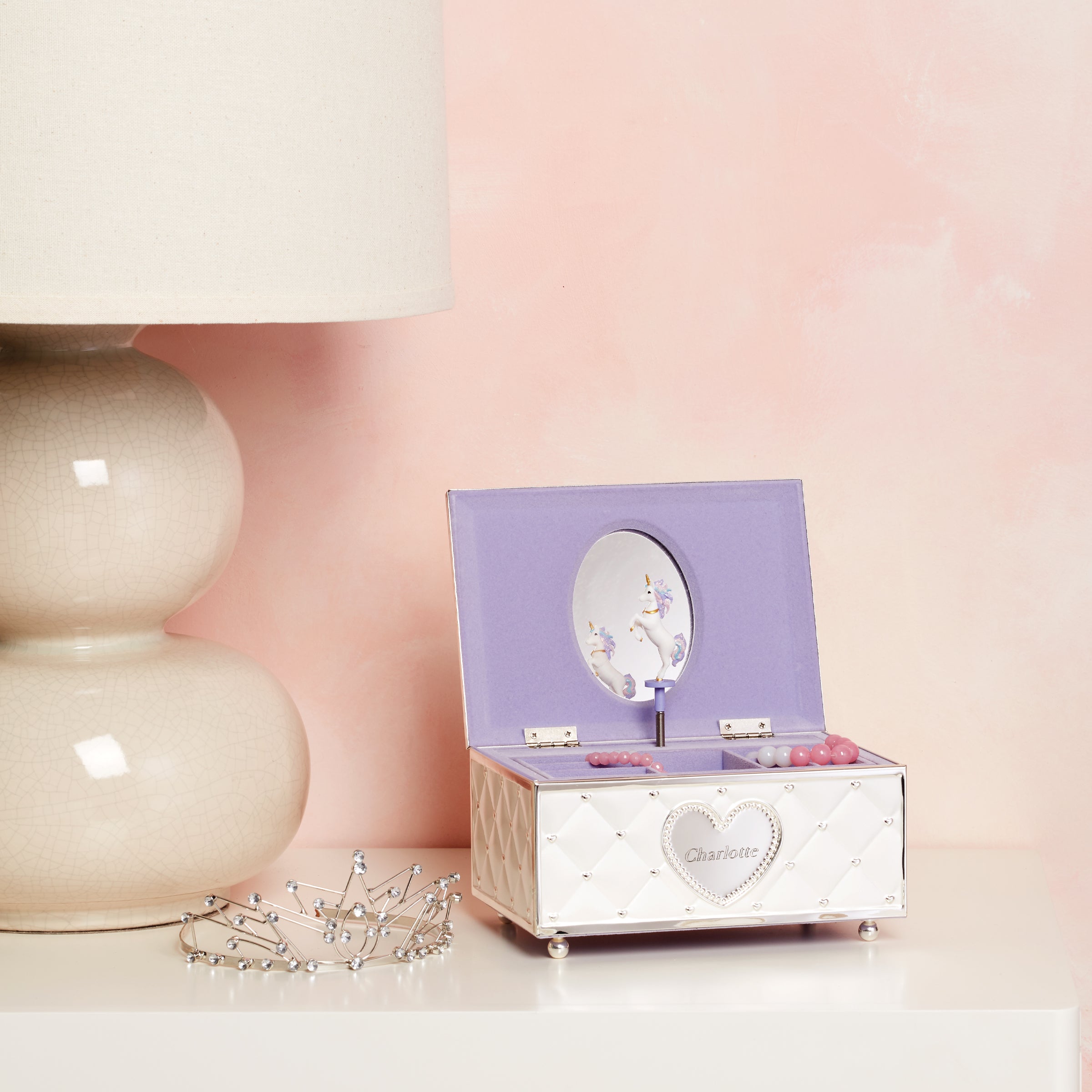 Personalized Child Memories Unicorn Jewelry Box - Image 3