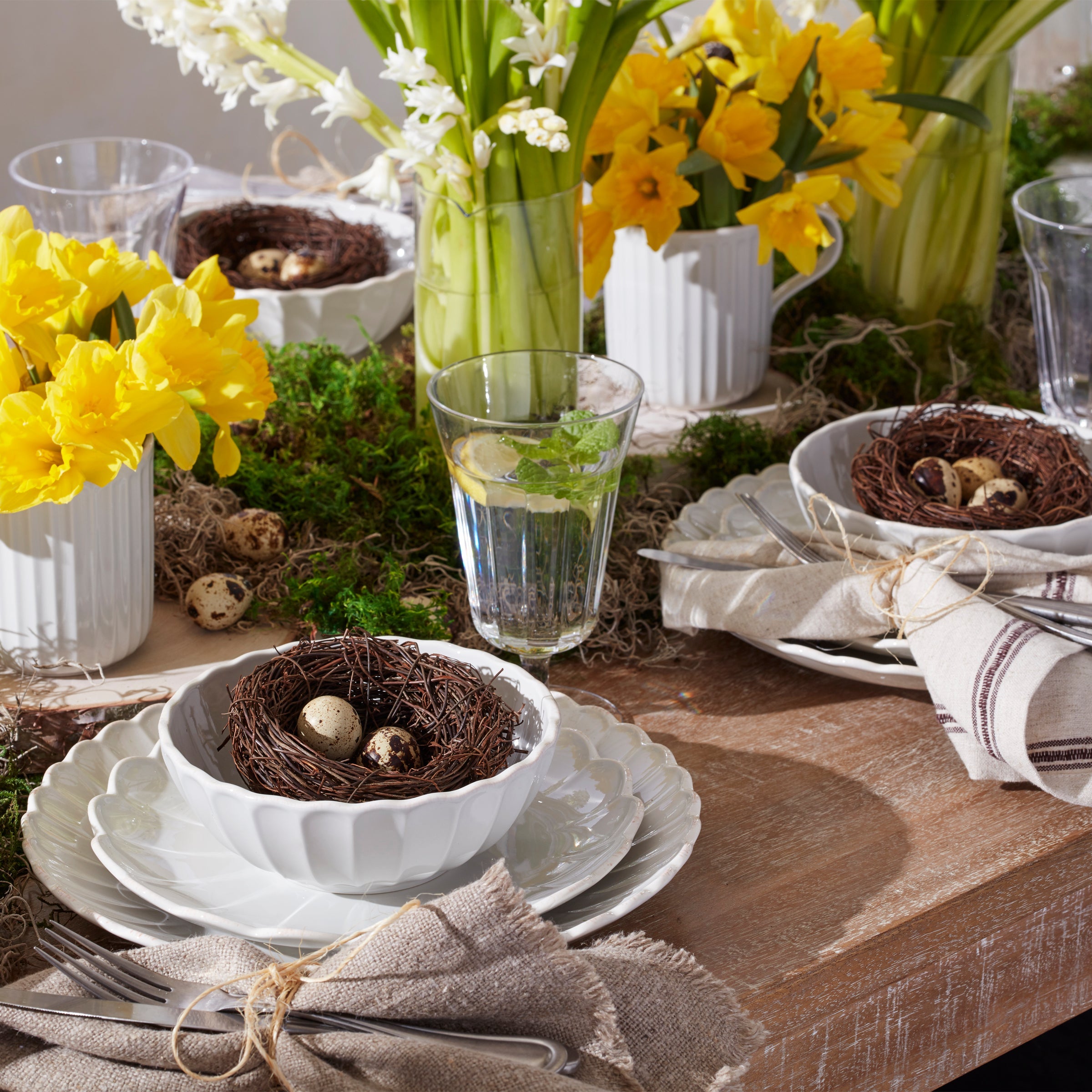 French Perle Scallop Accent Plates Set of 4 - Image 9