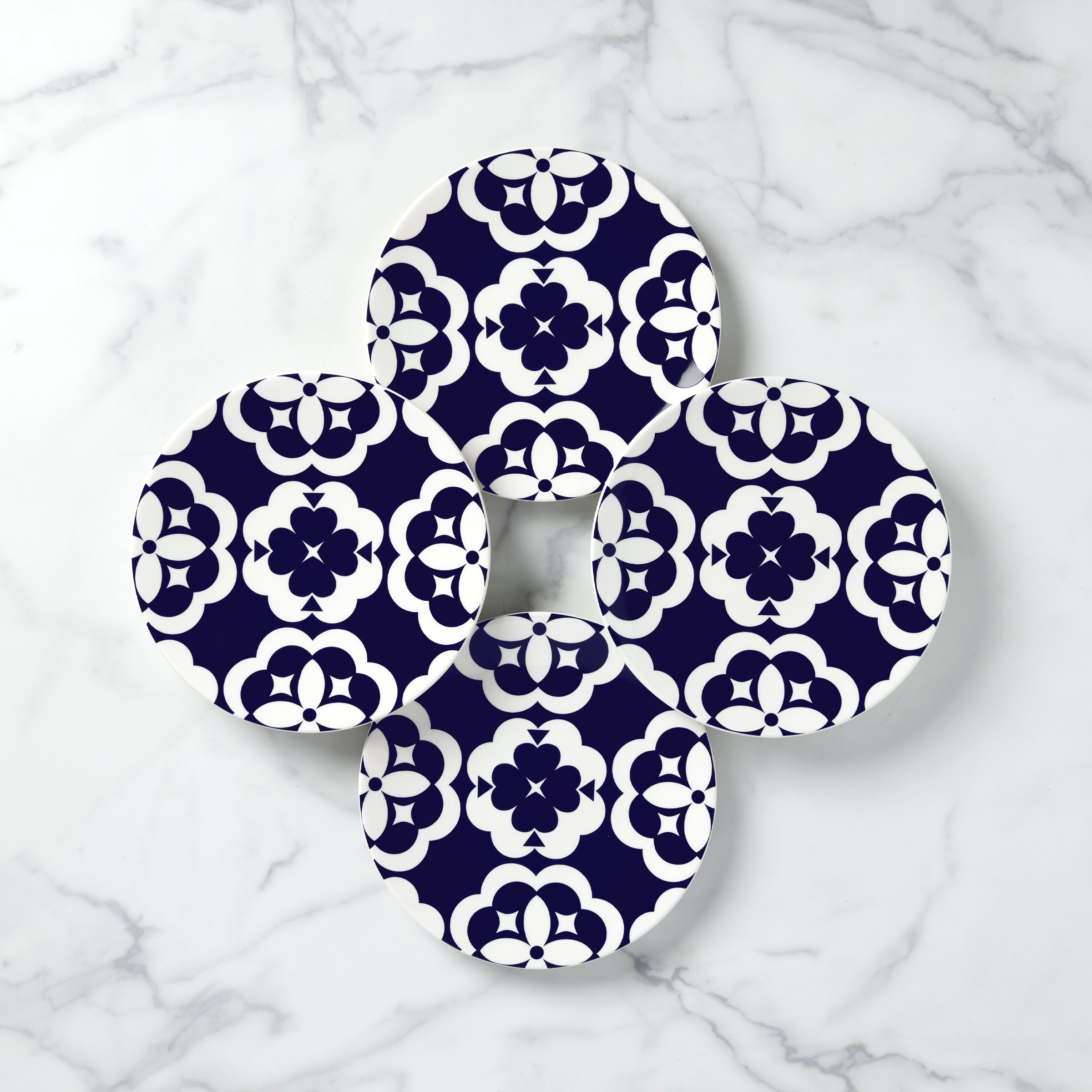 Elegant GEO Accent Plates   Set of 4