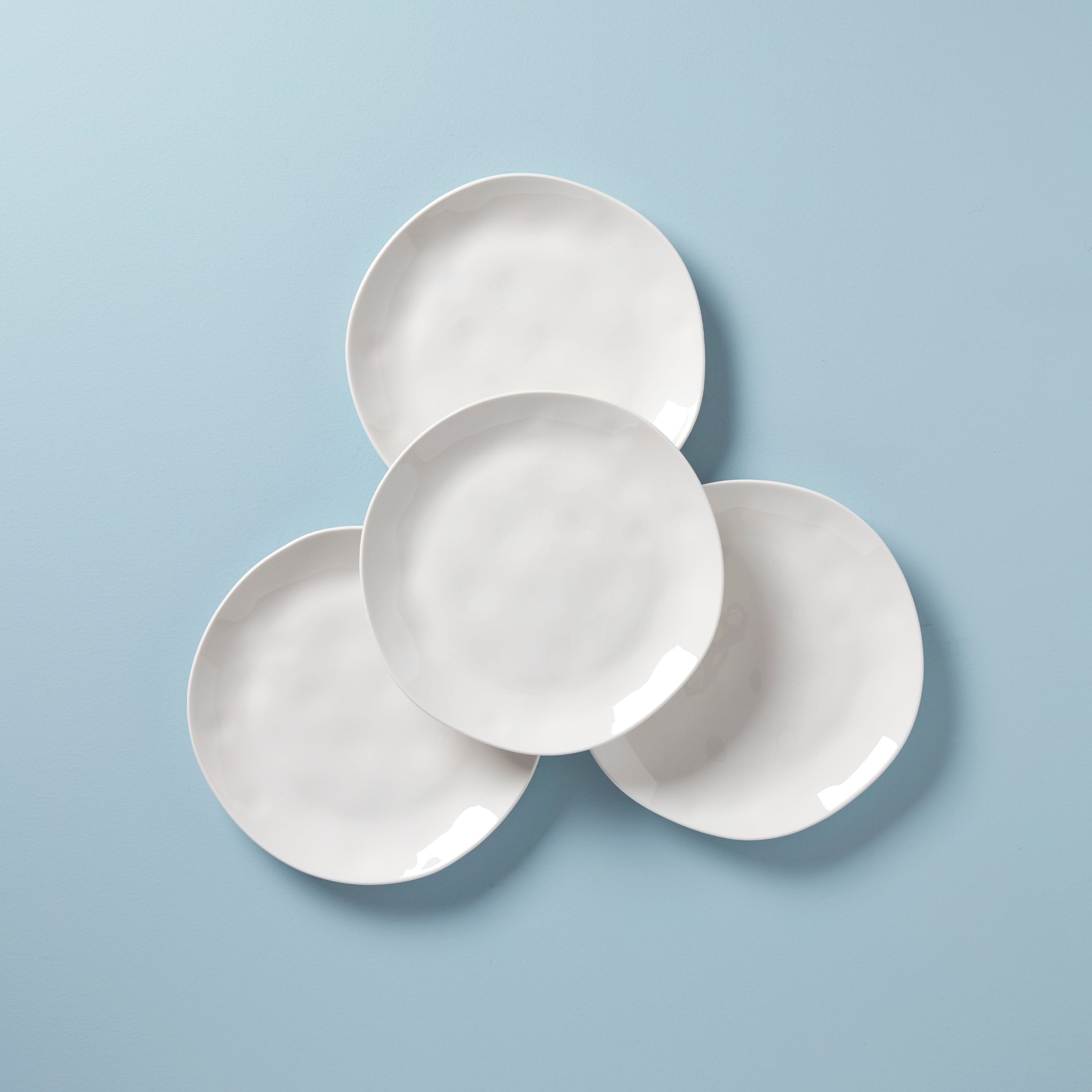 Bay Colors White Dinner Plates Set of 4