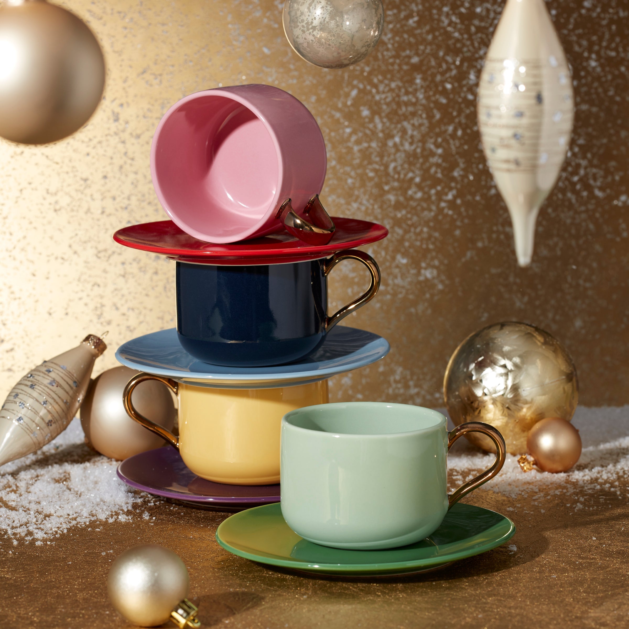 Alternative view of Make It Pop 8 Piece Cup & Saucer Set