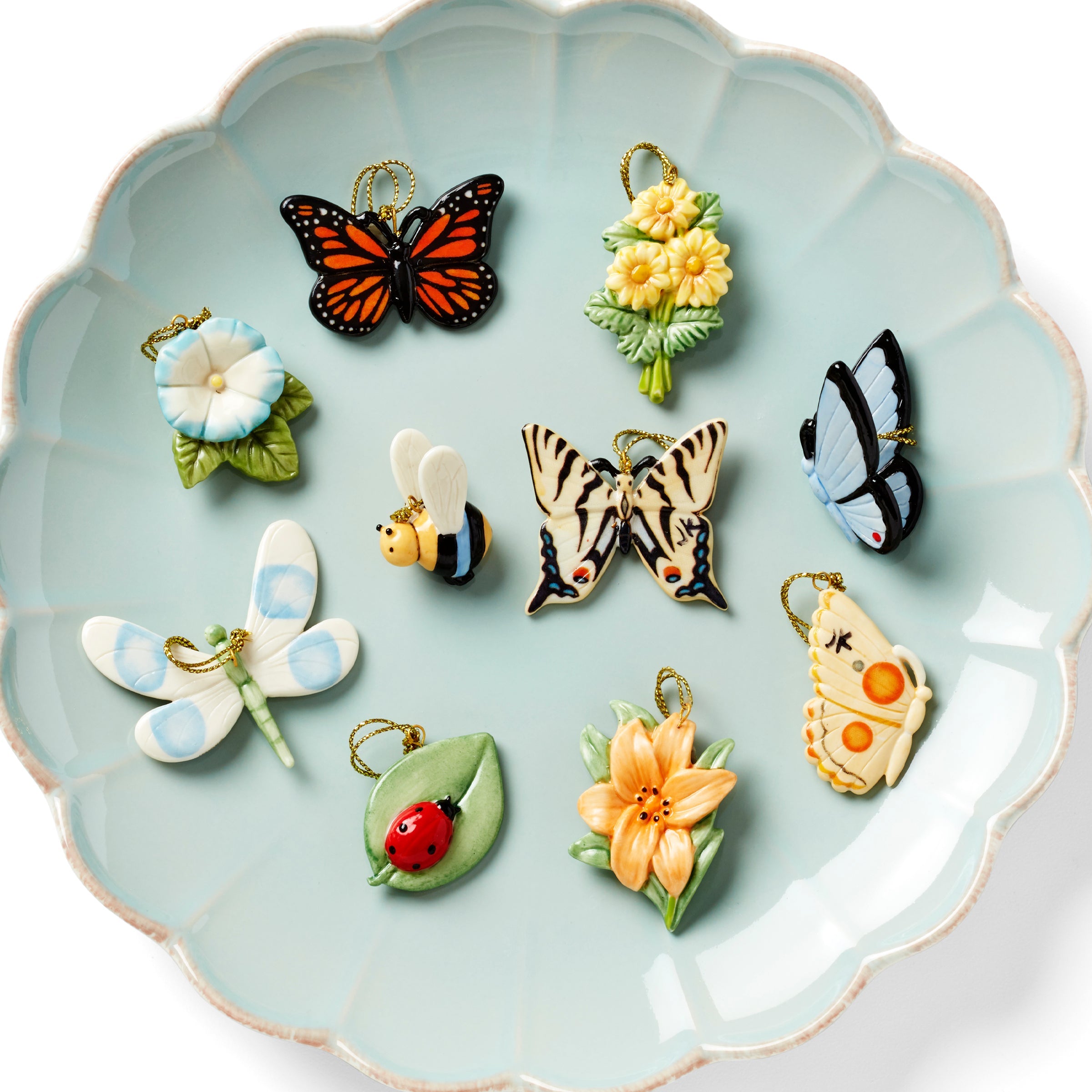 Butterfly Meadow 10 Piece Mini Ornament Set - Image 4