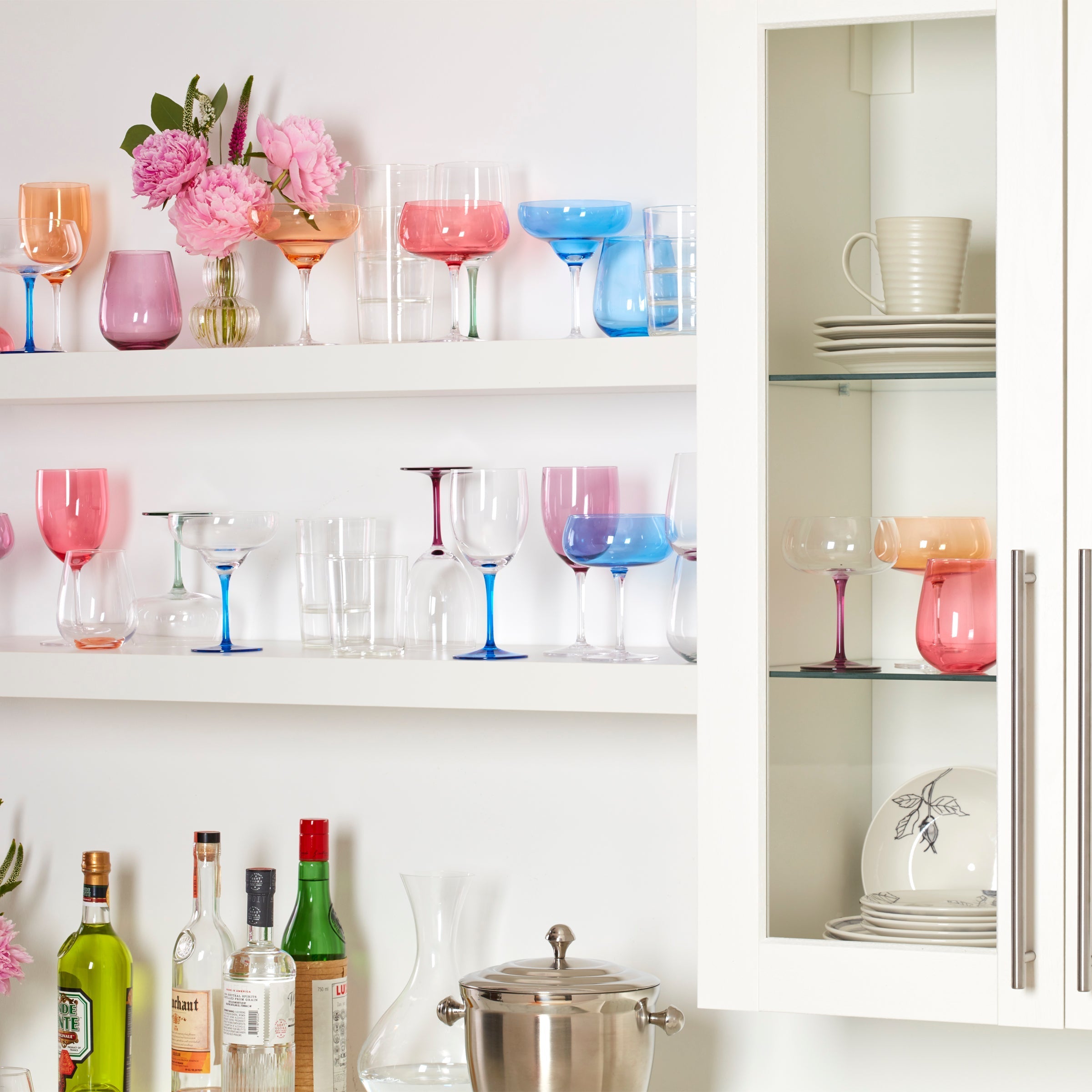 Alternative view of True Colors Wine Glasses   Set Of 4