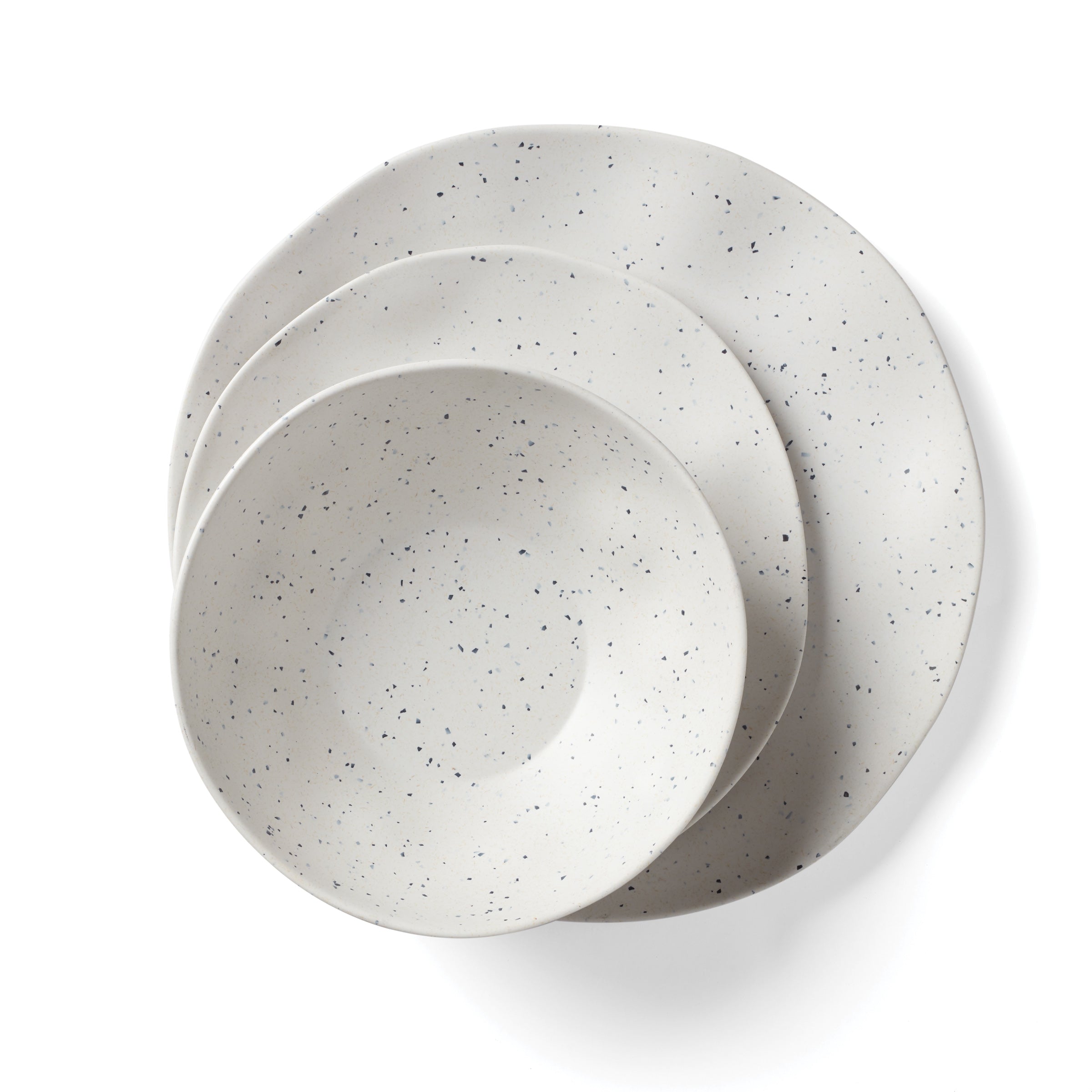 Terrazzo Melamine Cream 12 Piece Dinnerware Set - Image 15