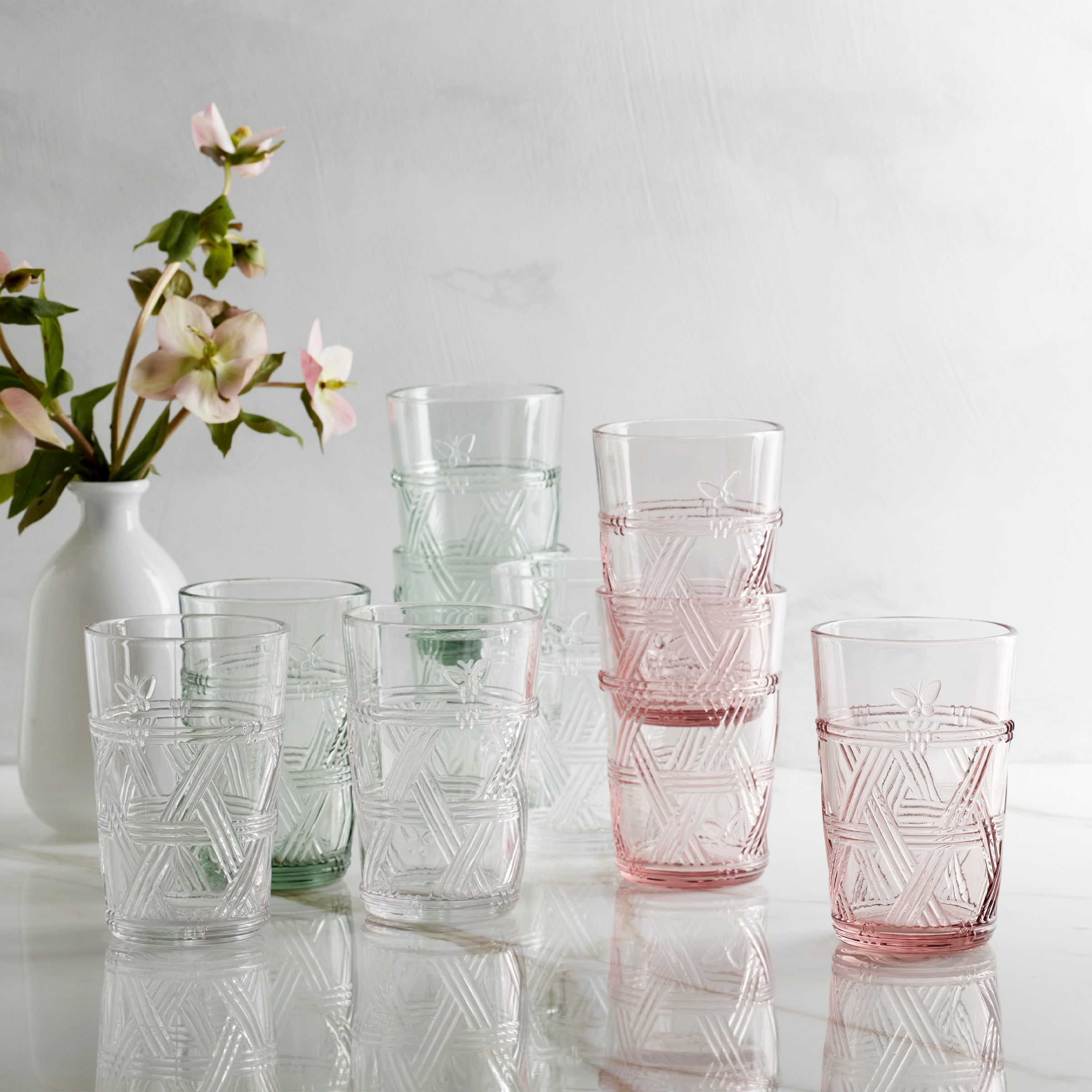 Butterfly Meadow Green Tall Glasses Set Of 4 - Image 4