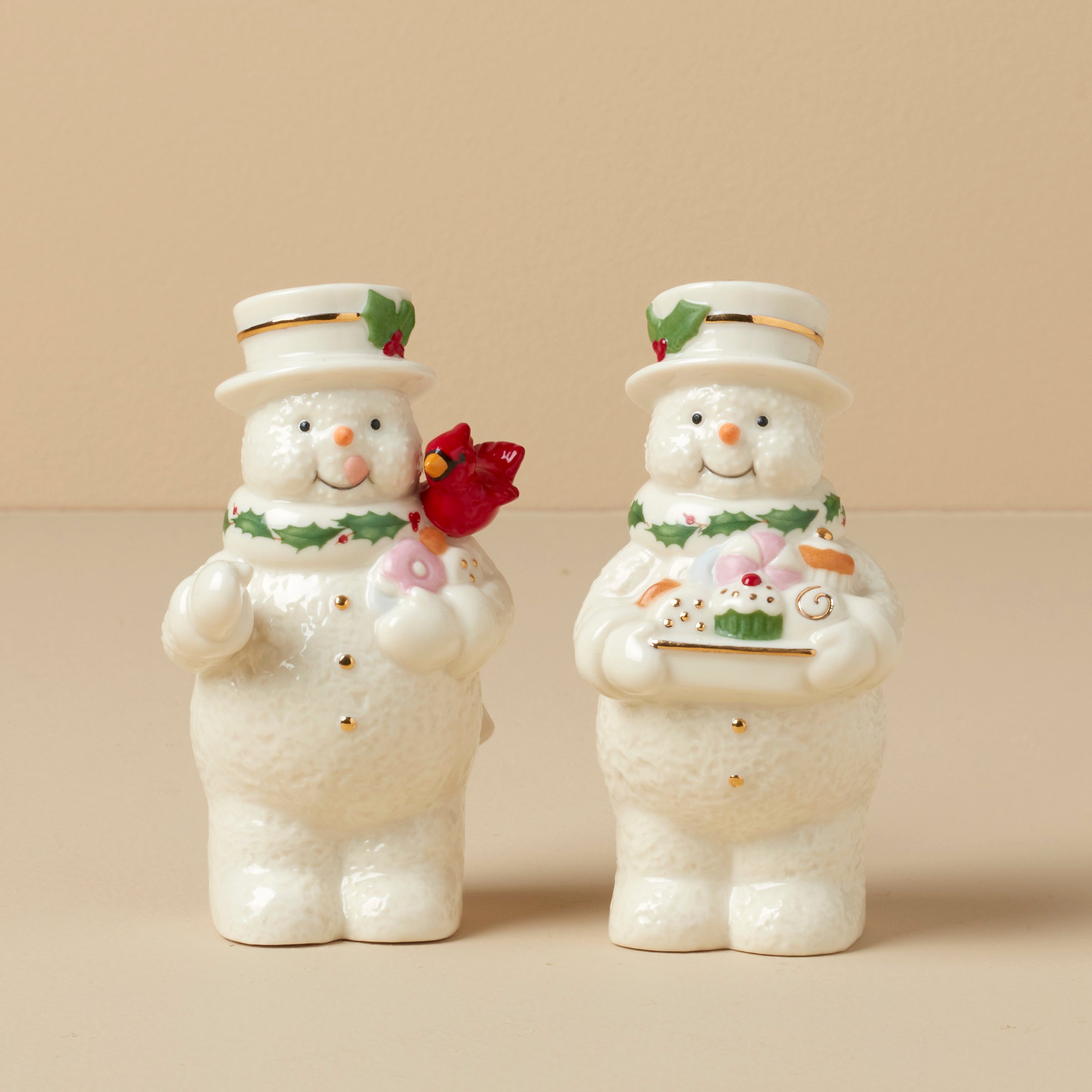 Happy Holly Days Snowmen Salt & Pepper Set