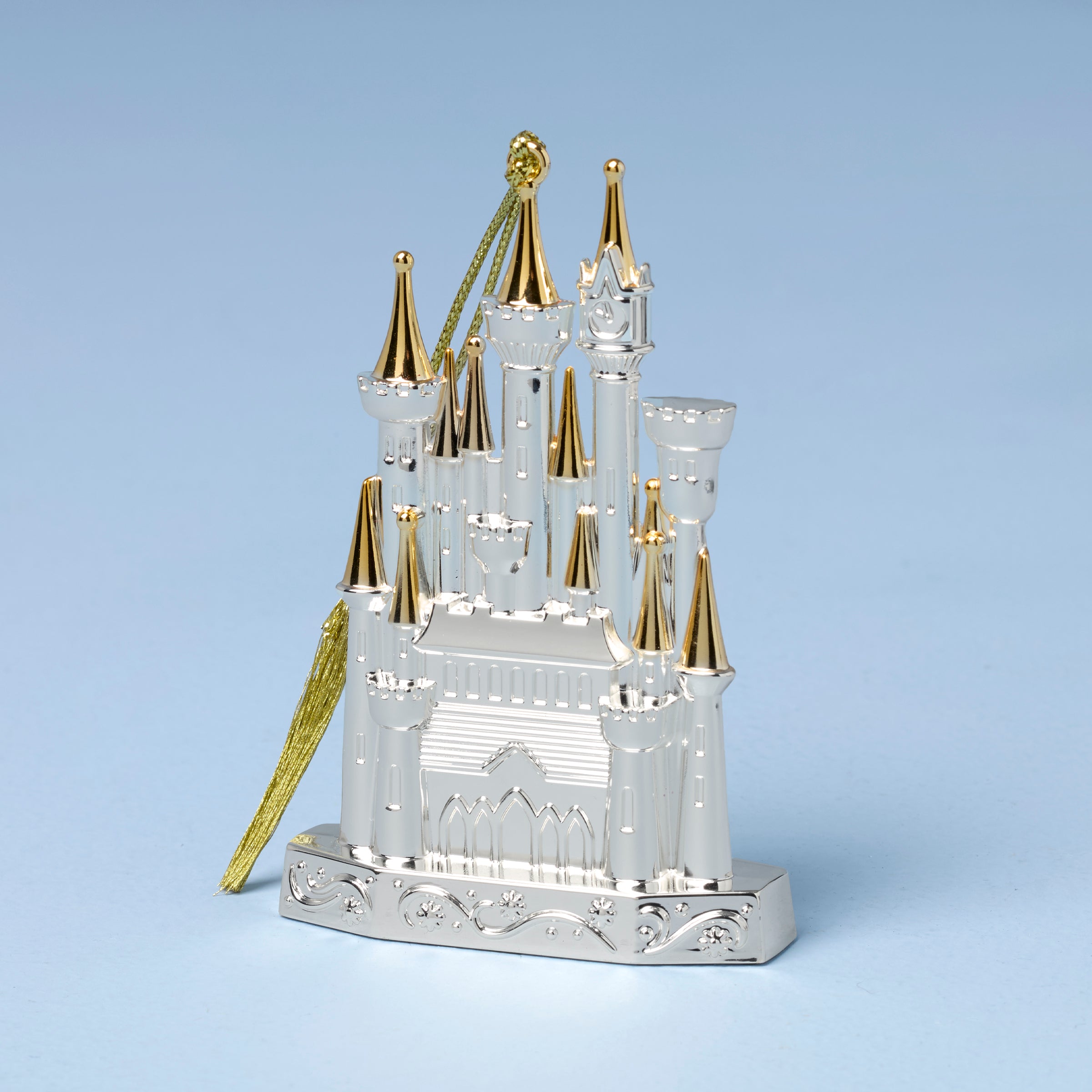 Alternative view of 2025 Cinderella Castle Silverplate Ornament
