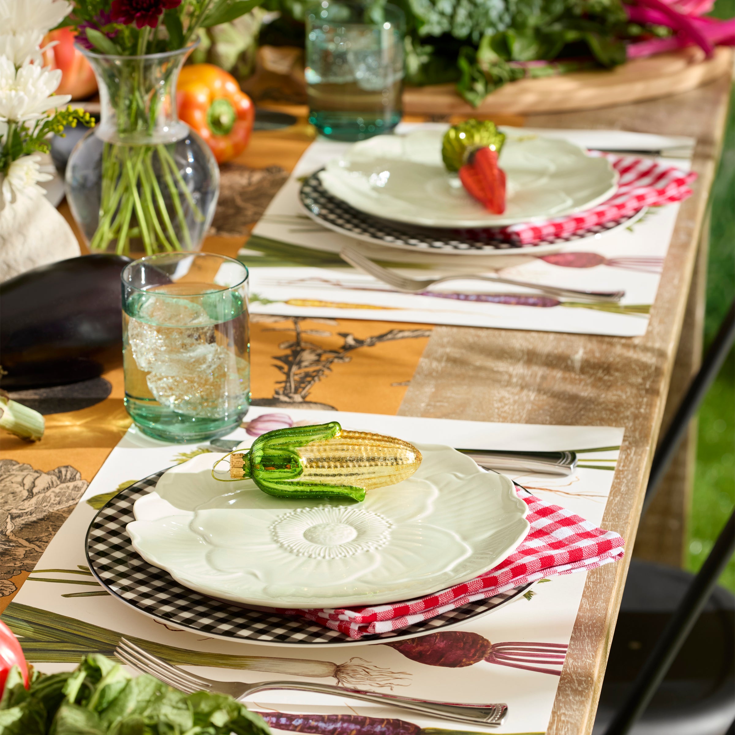 Alternative view of Blown Glass Corn On The Cob Ornament