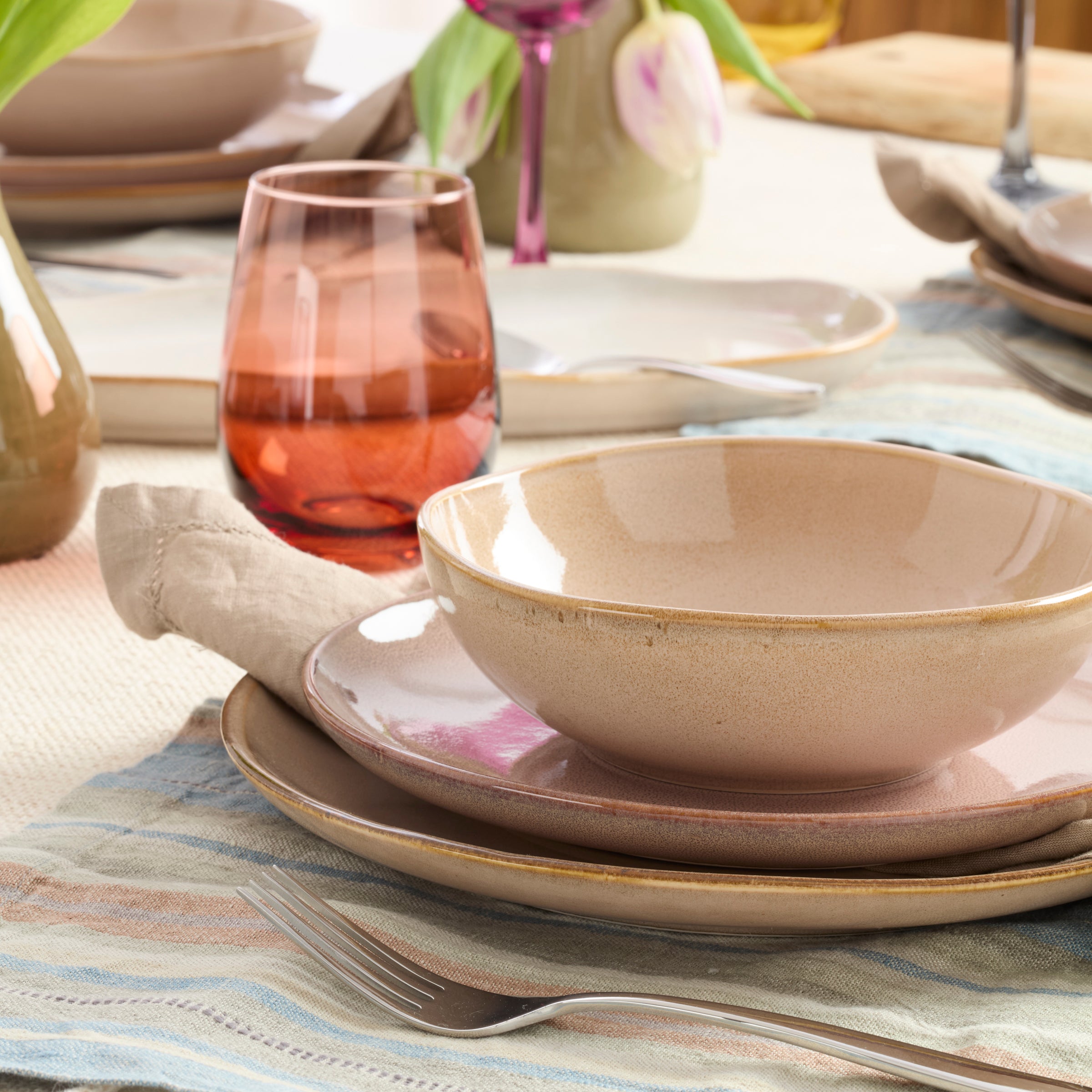Organic Shades Clay 12 Piece Dinnerware Set - Image 4