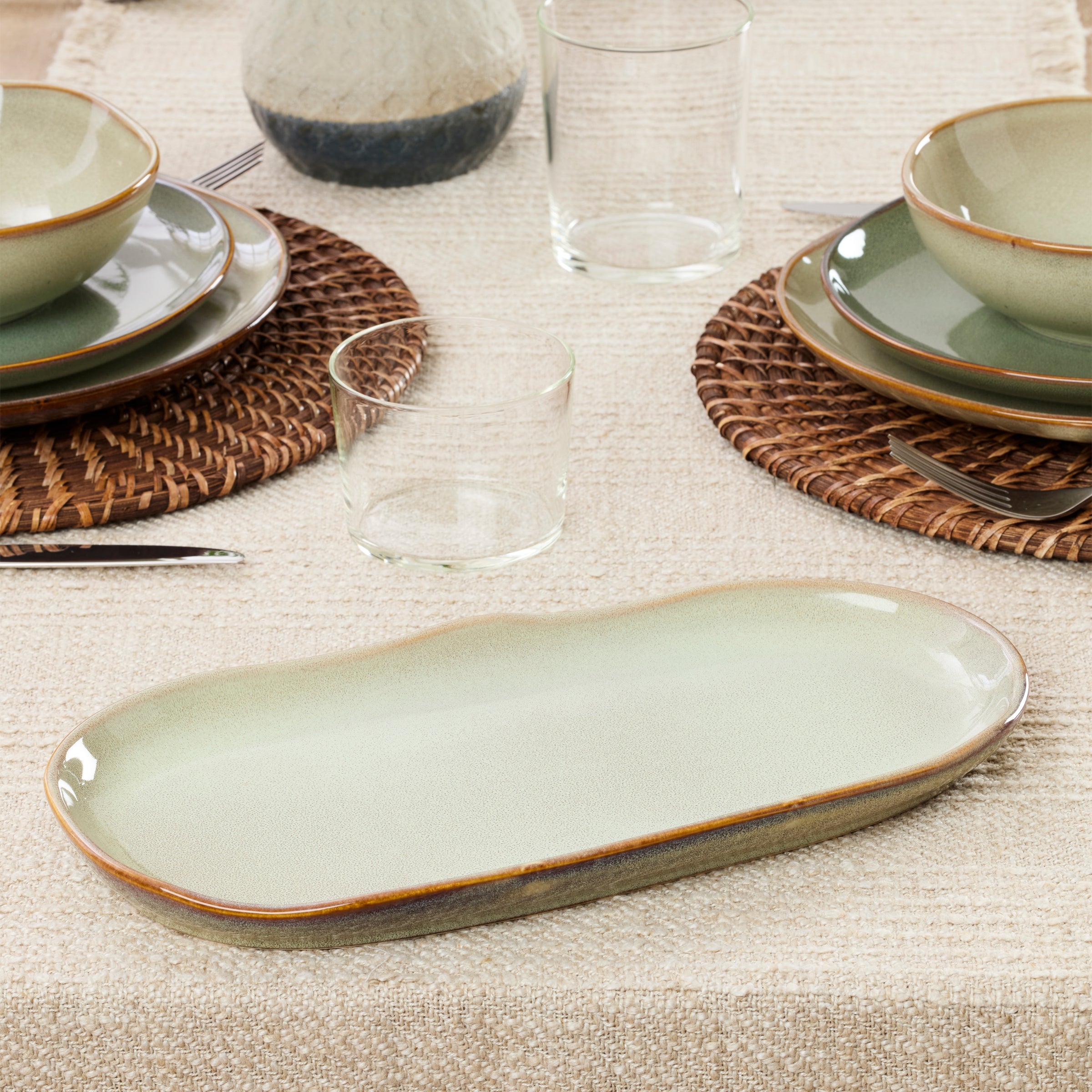 Organic Shades Green 2 Piece Serving Set - Image 5
