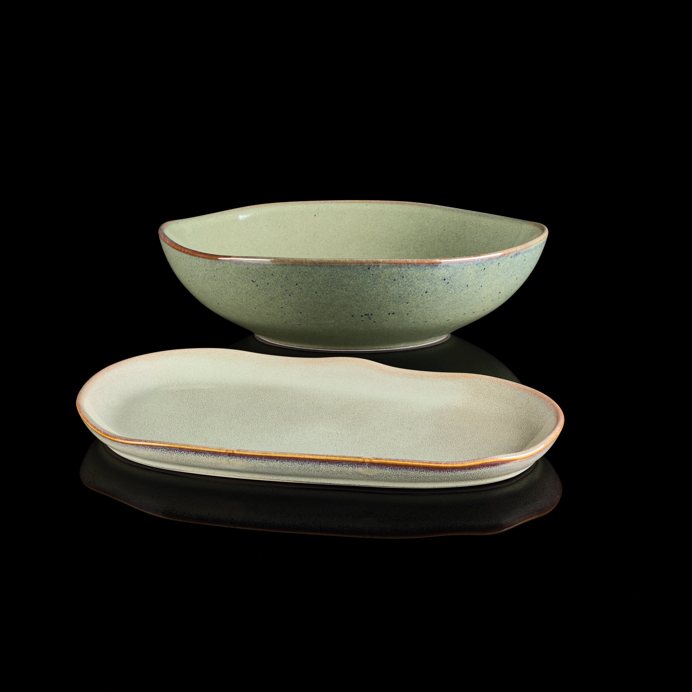 Organic Shades Green 2 Piece Serving Set - Image 7