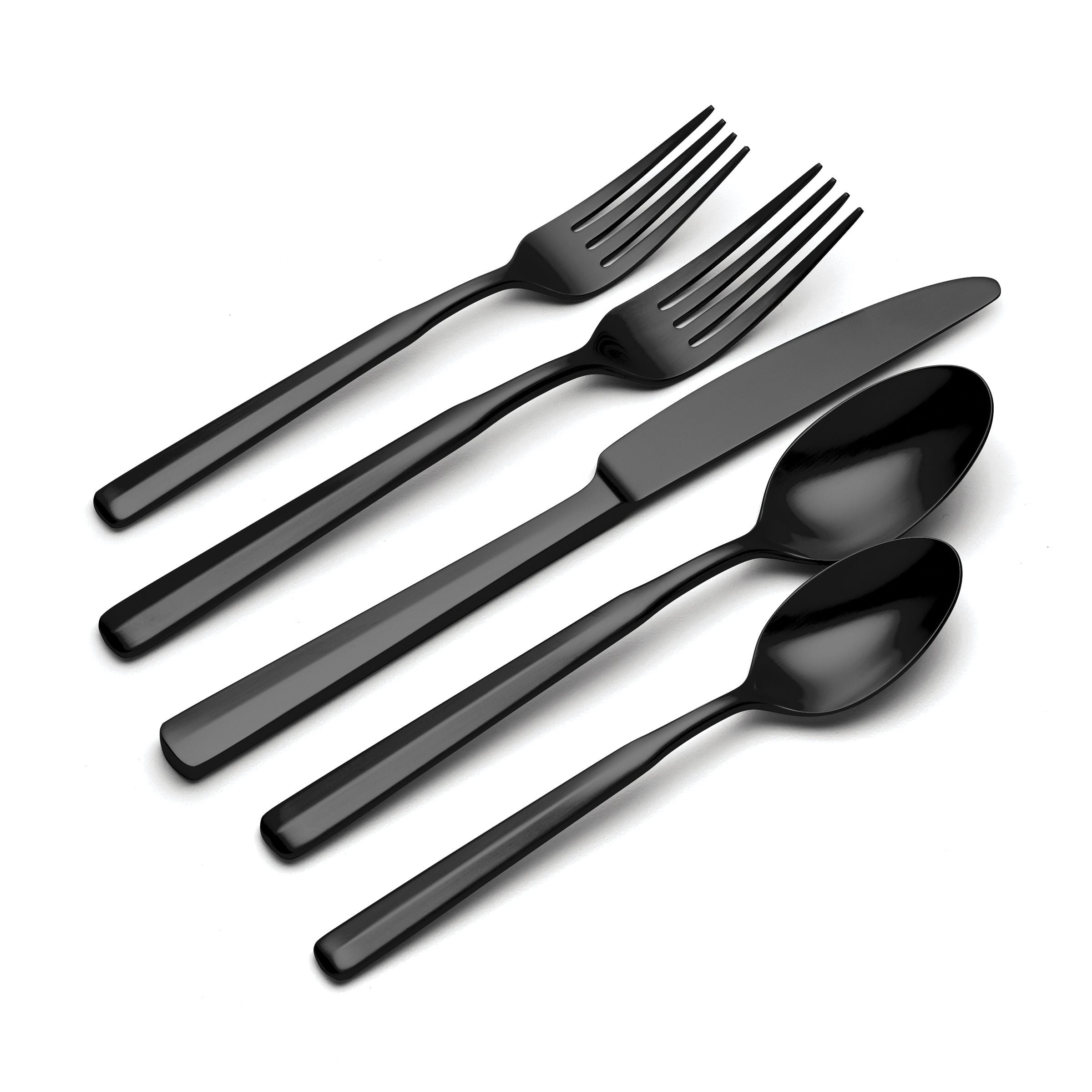 Ryder Black Satin 20 Piece Flatware Set - Image 3