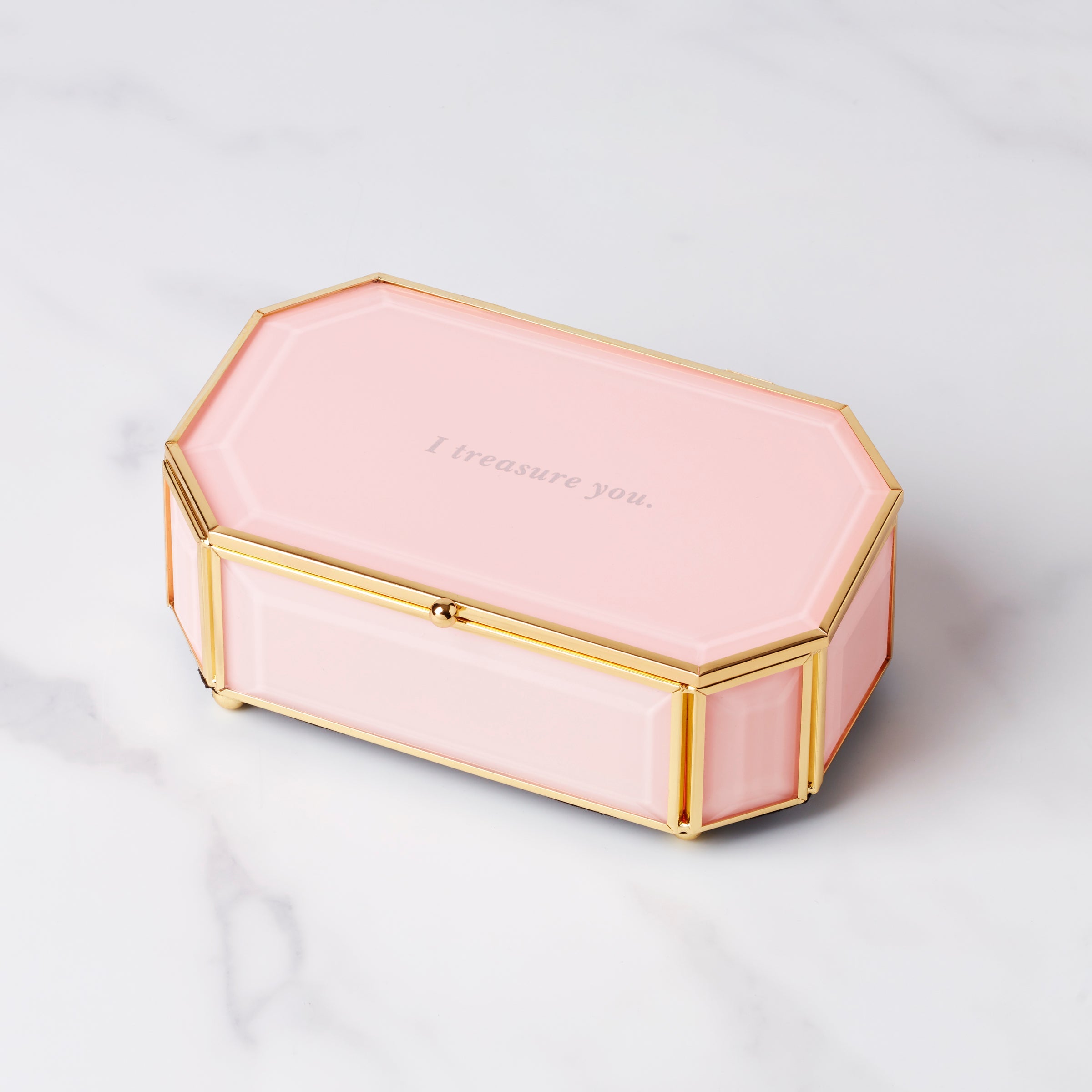I Treasure You Pink Jewelry Box