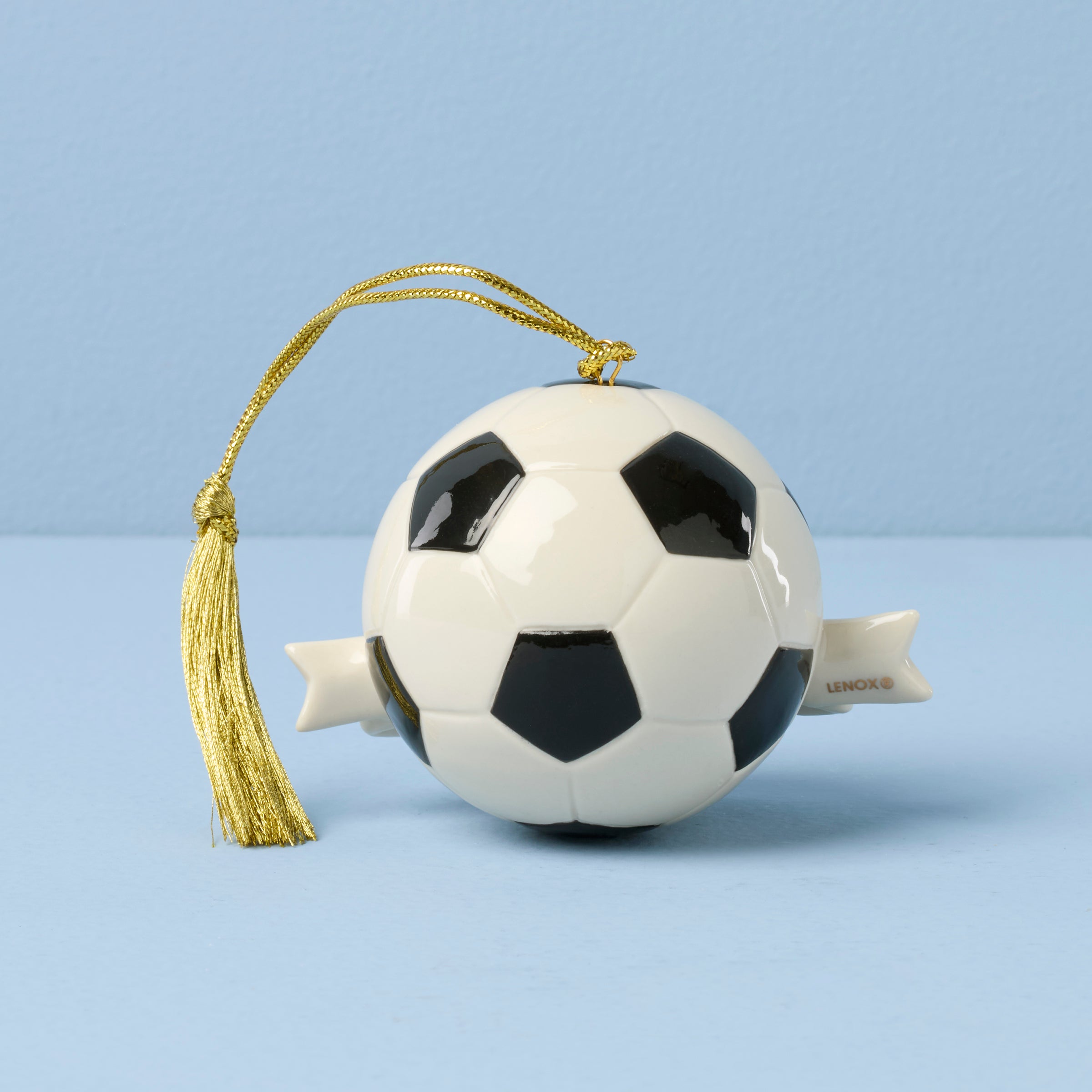 Alternative view of Personalized Soccer Ball Ornament