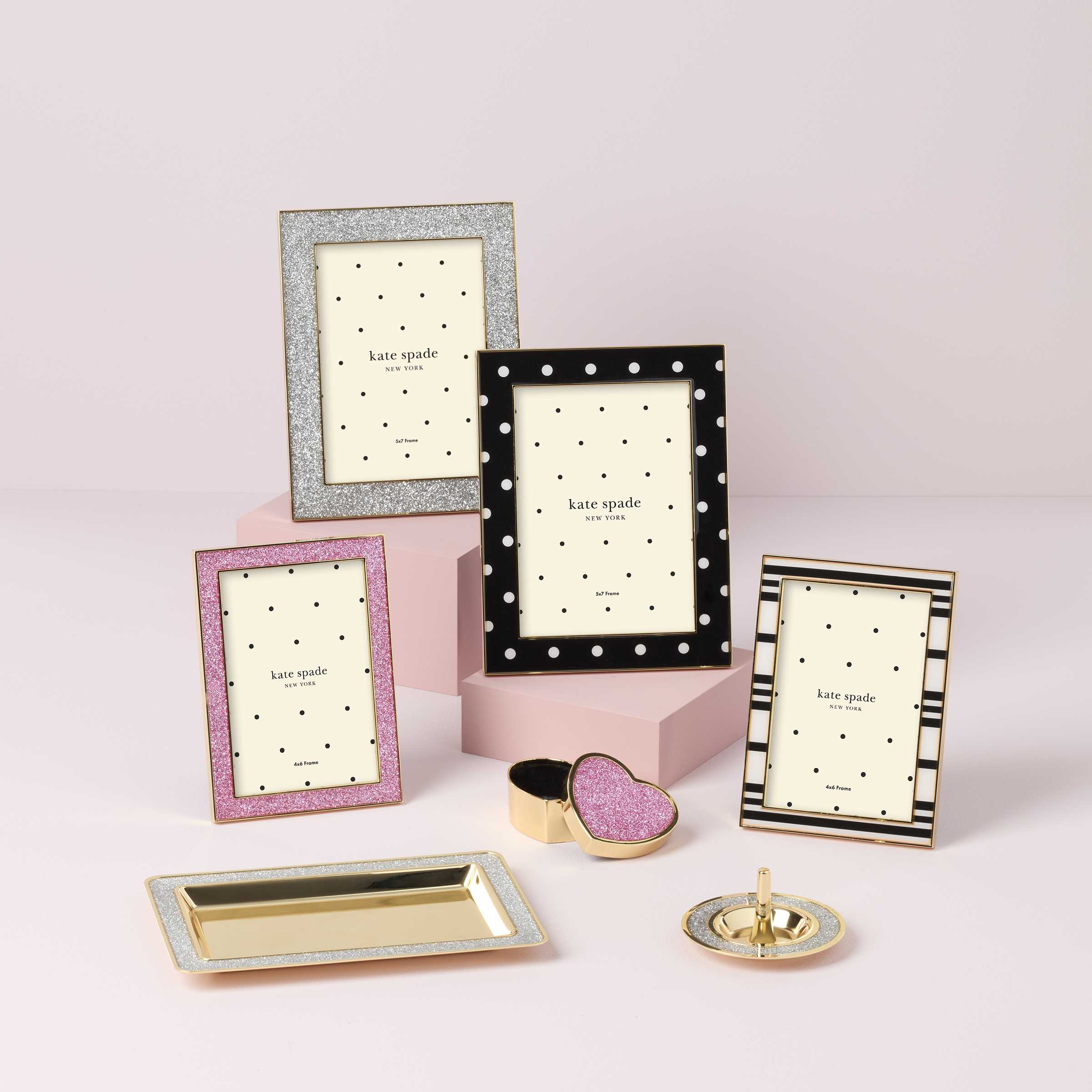 Alternative view of Sitting Pretty Silver Glitter Catch All Tray