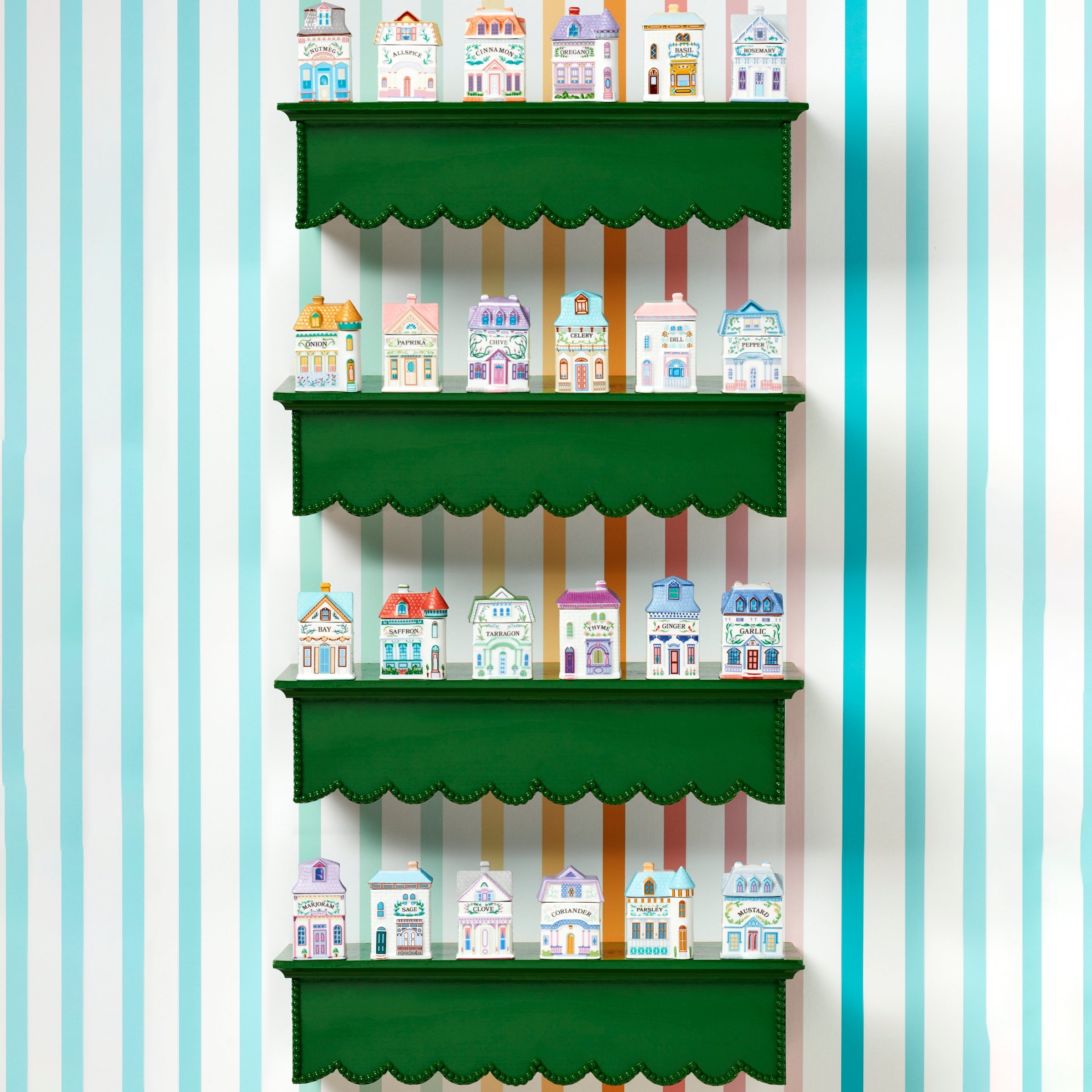 Lenox Spice Village 6 Piece Savory Street Spice Jar Set - Image 3