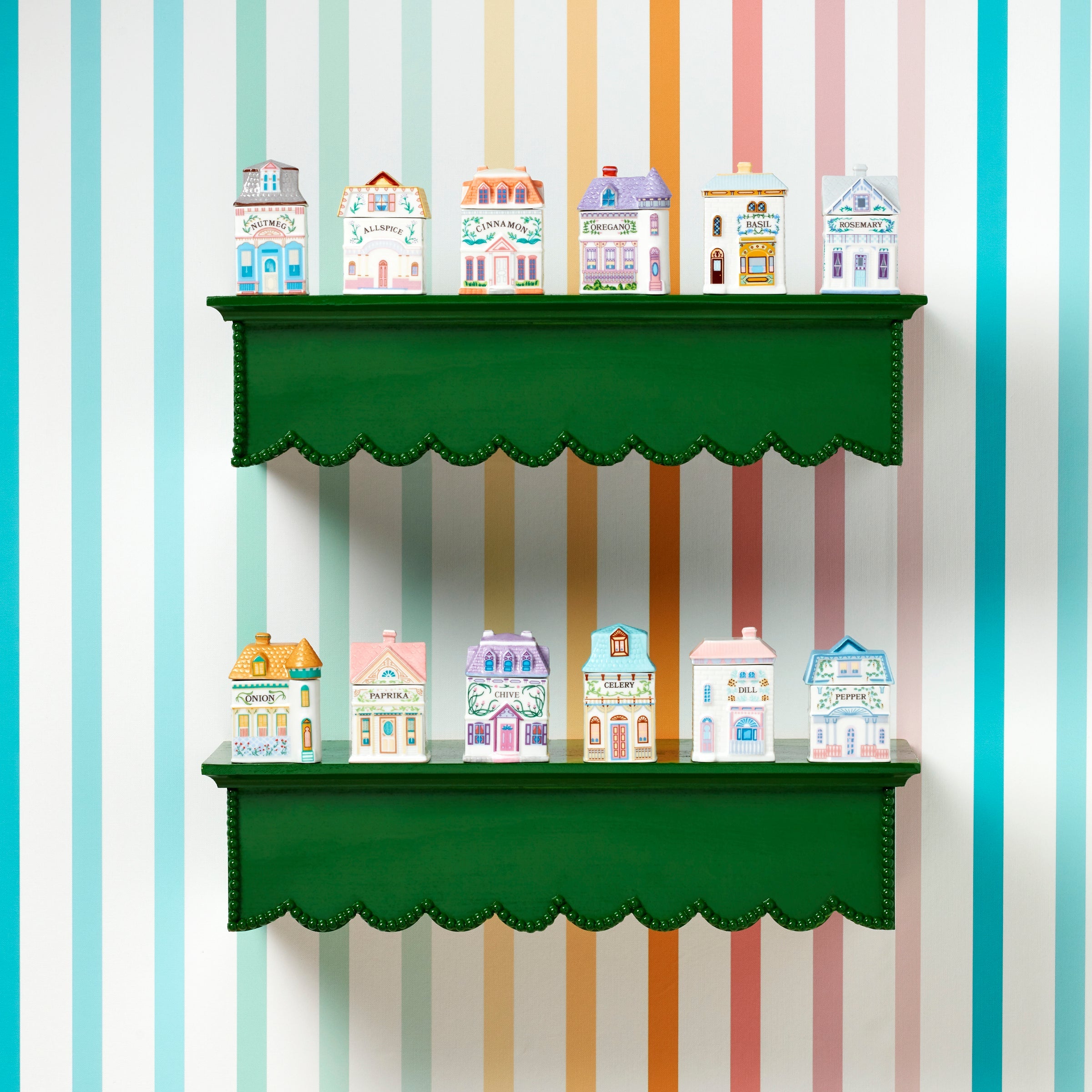 Lenox Spice Village 6 Piece Savory Street Spice Jar Set - Image 4