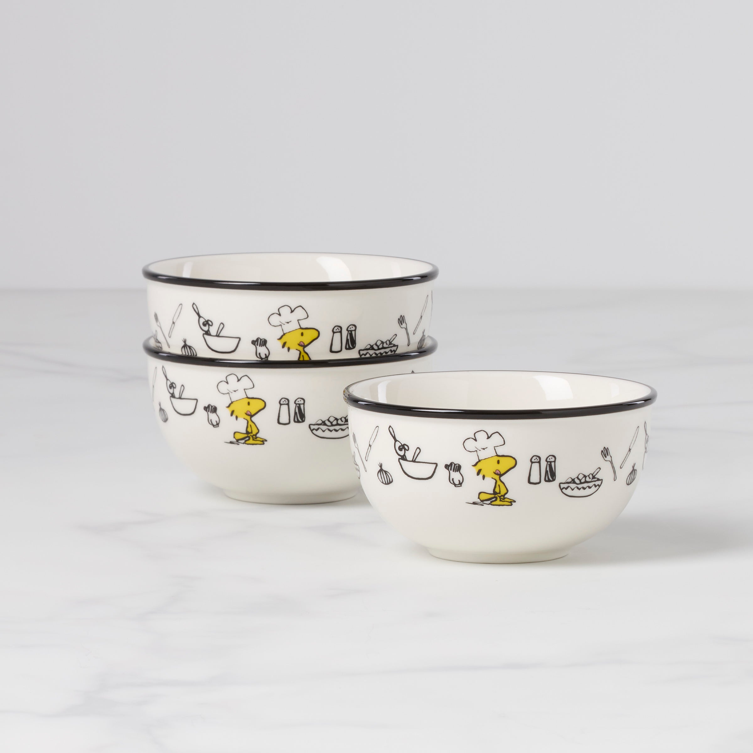 Alternative view of Chef Snoopy Mini Bowls   Set Of 3