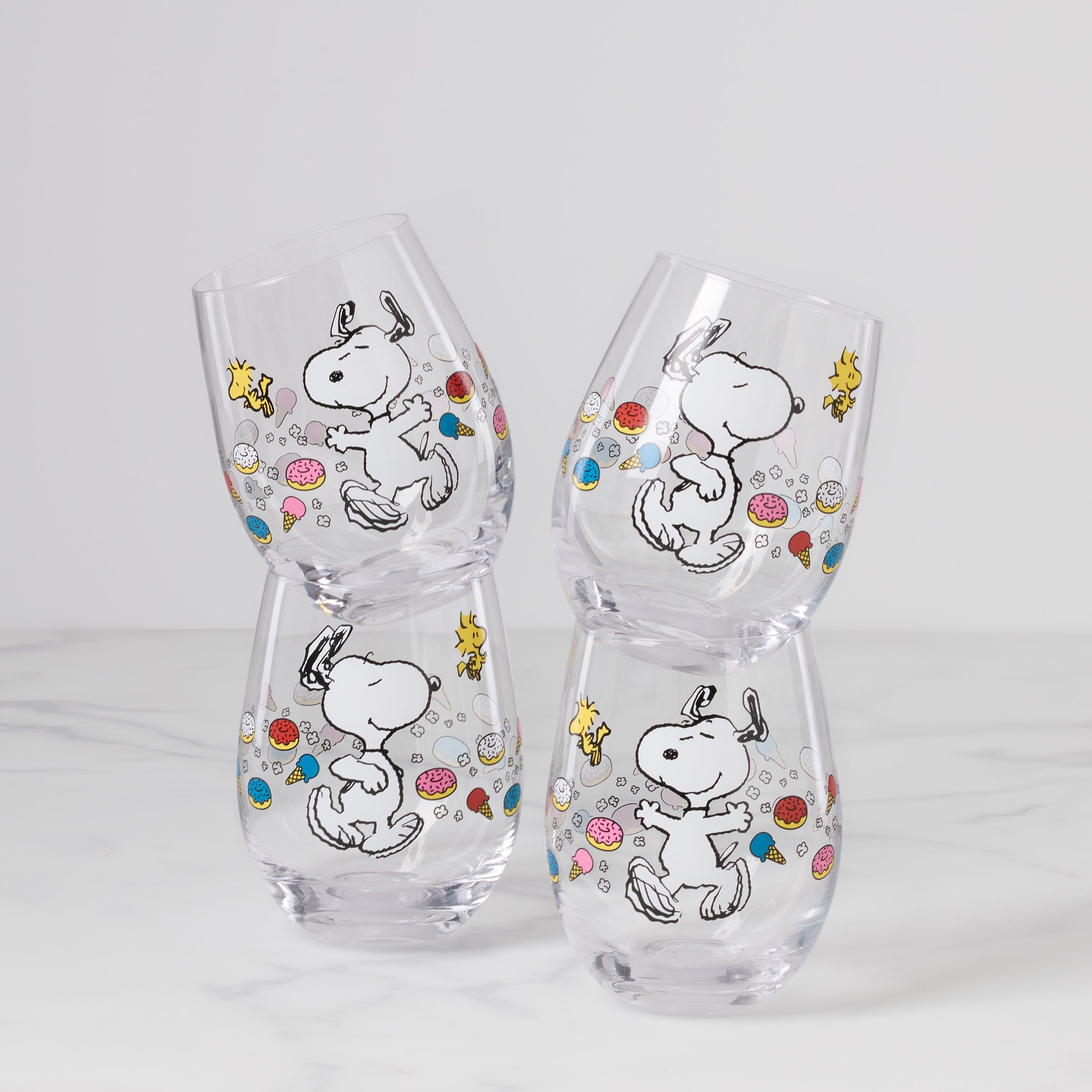Chef Snoopy Tumblers Set Of 4