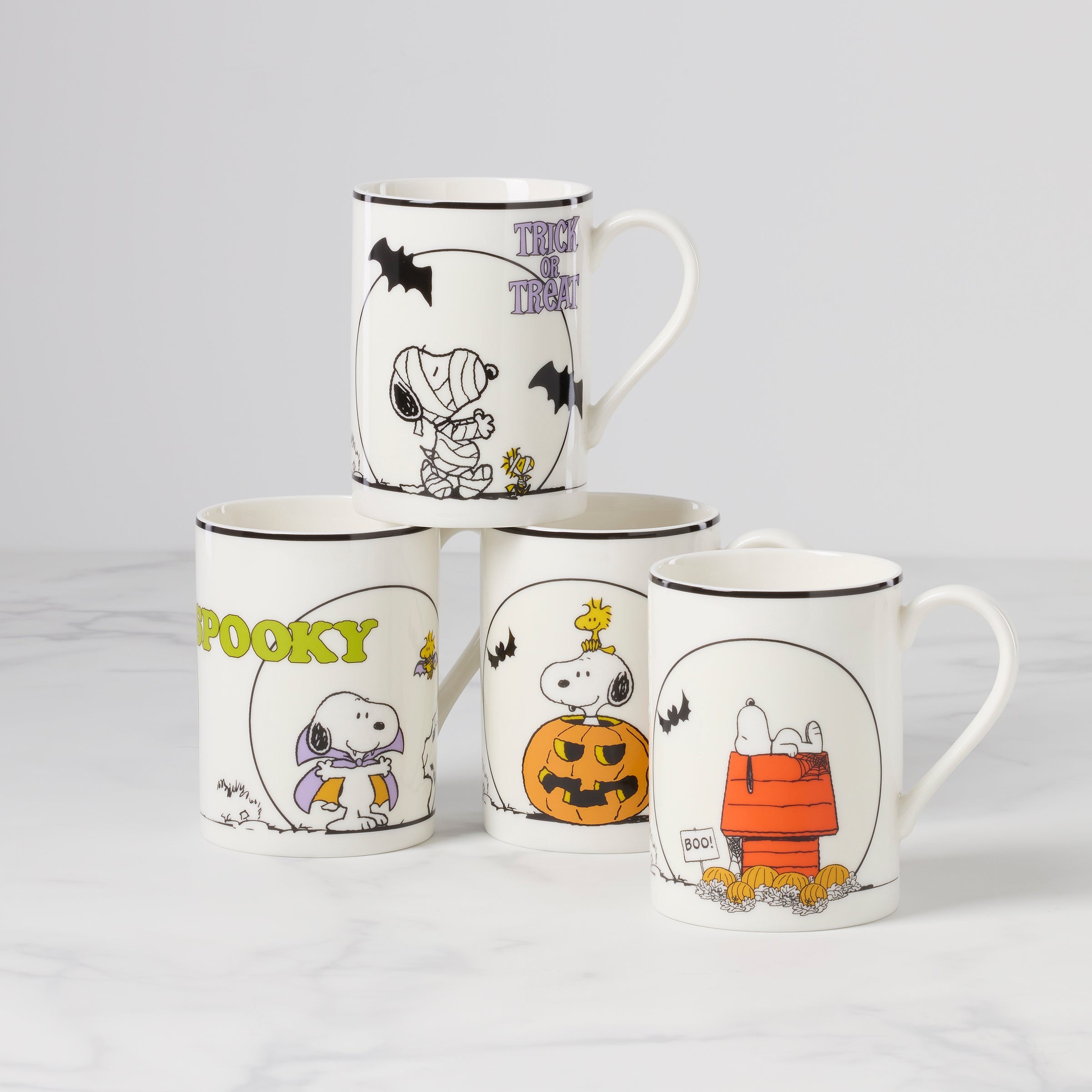 The Great Pumpkin Mugs   Set of 4