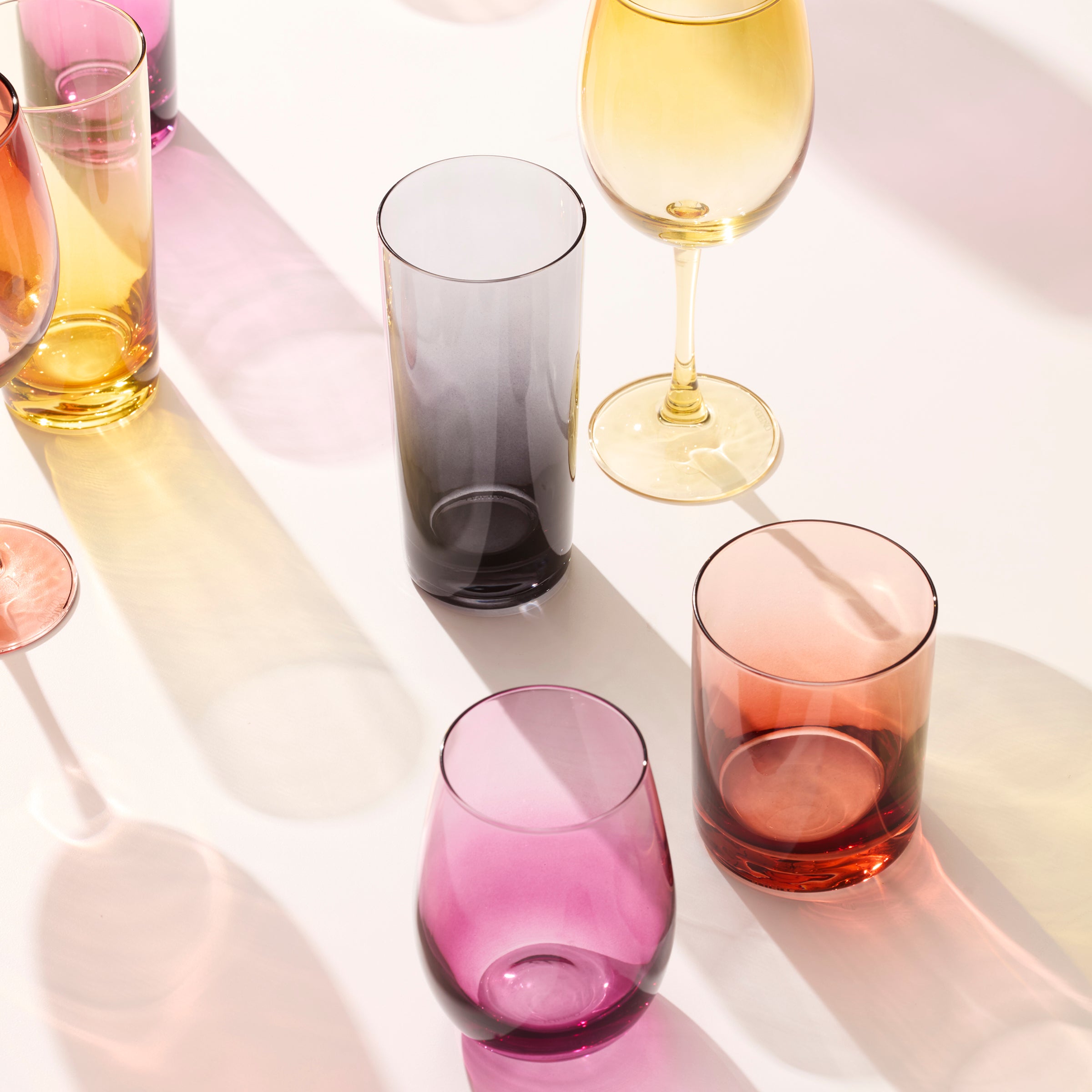 Golden Hour Stemless Wine Glasses Set Of 4 - Image 4