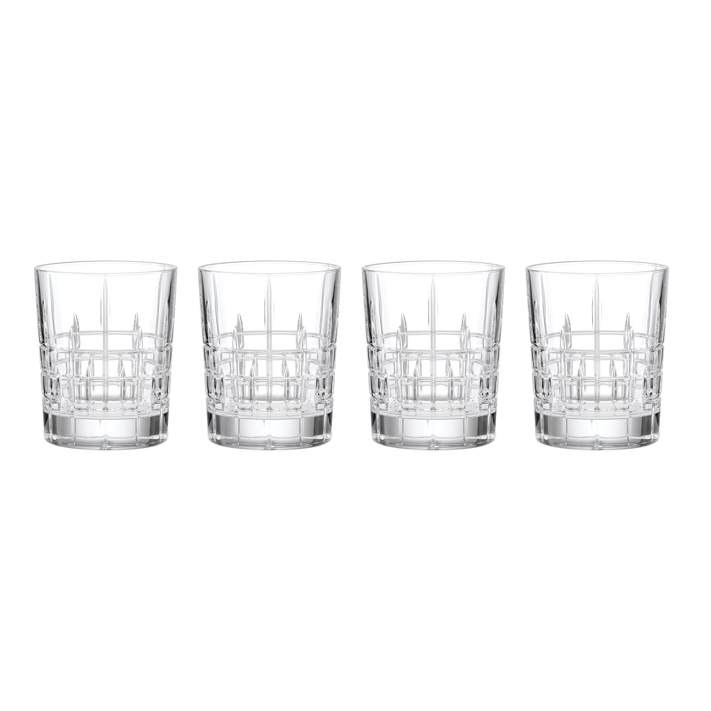 Deklan Double Old Fashion Glasses   Set Of 4