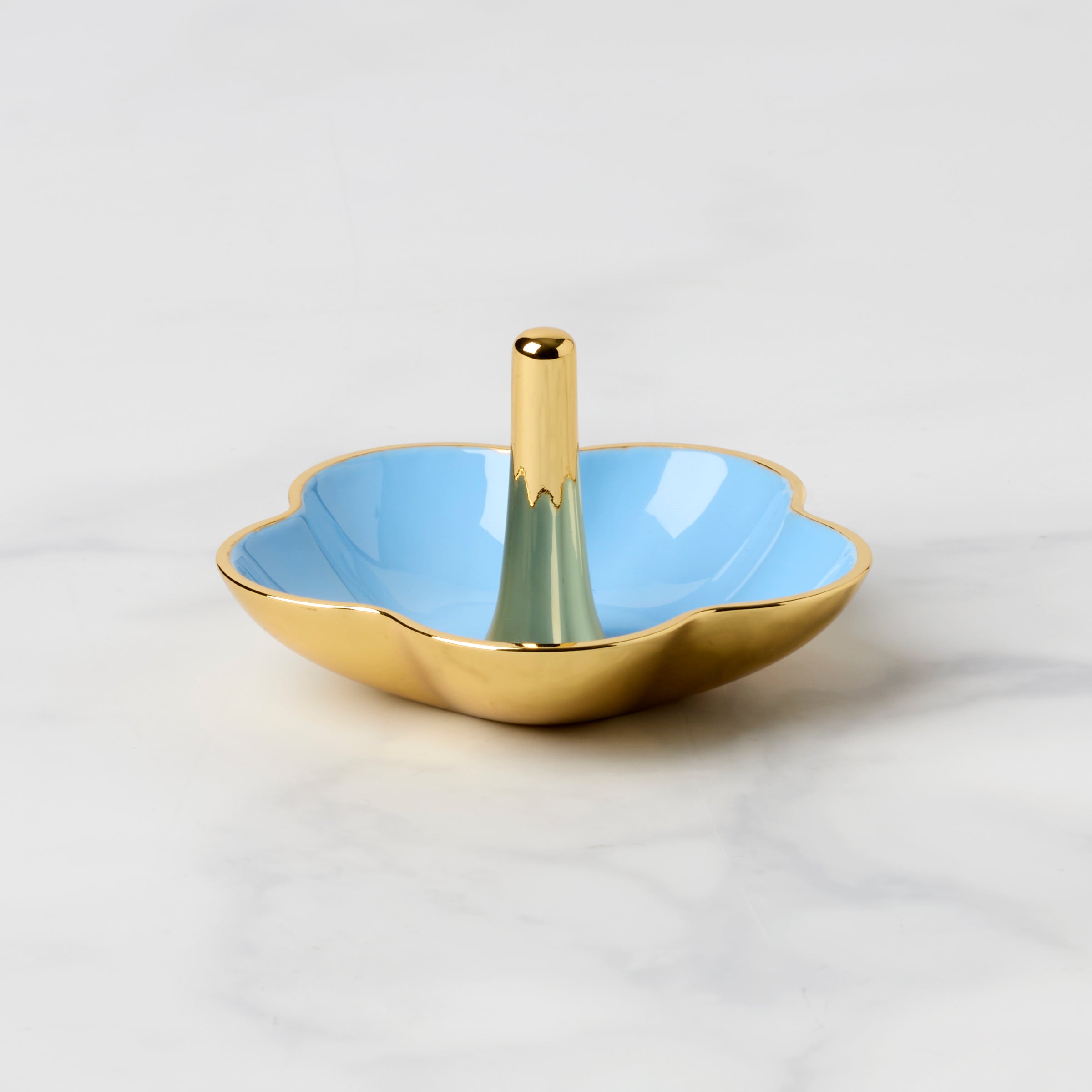 Make It Pop Blue Metal Ring Dish