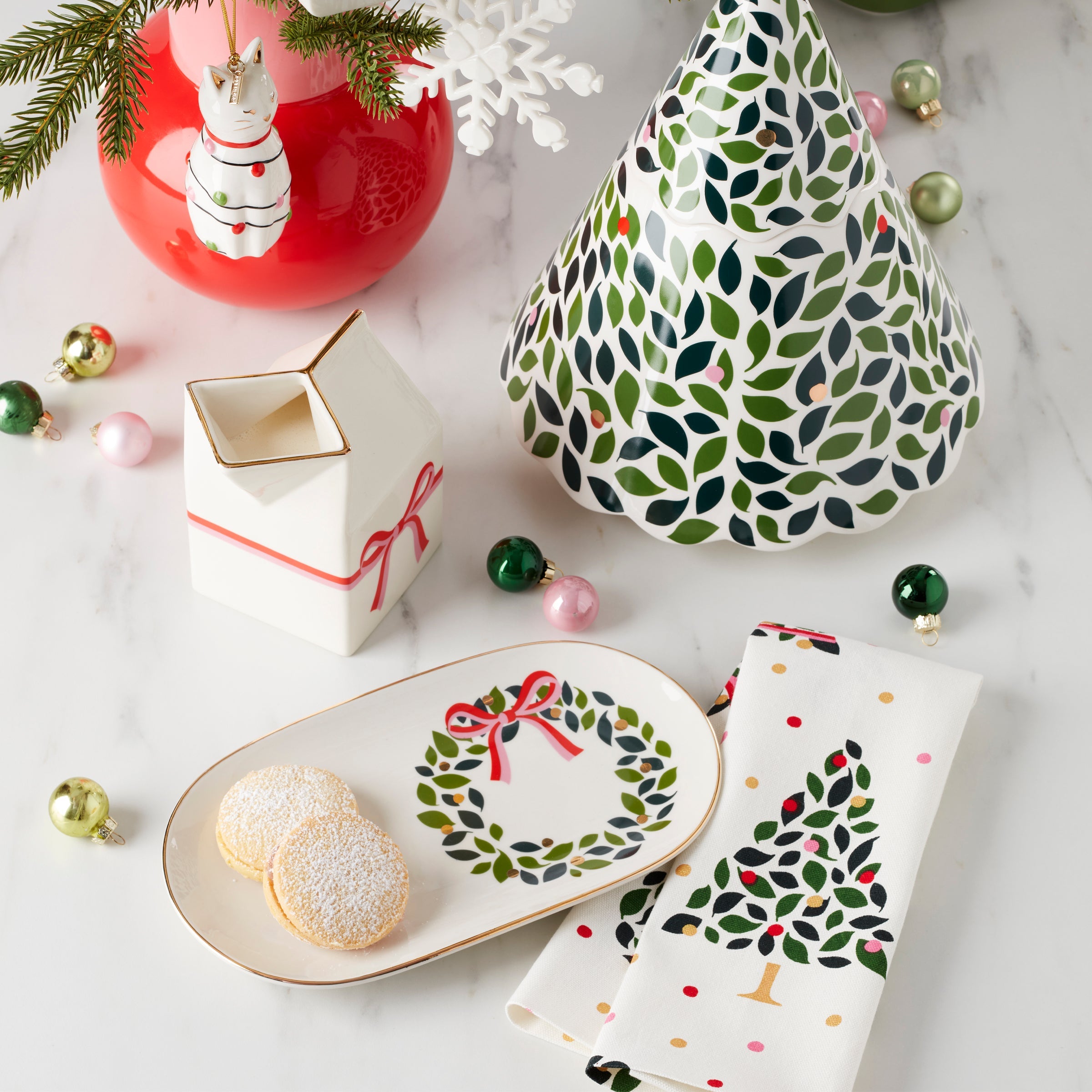 Alternative view of Be Jolly Milk & Cookie Plate