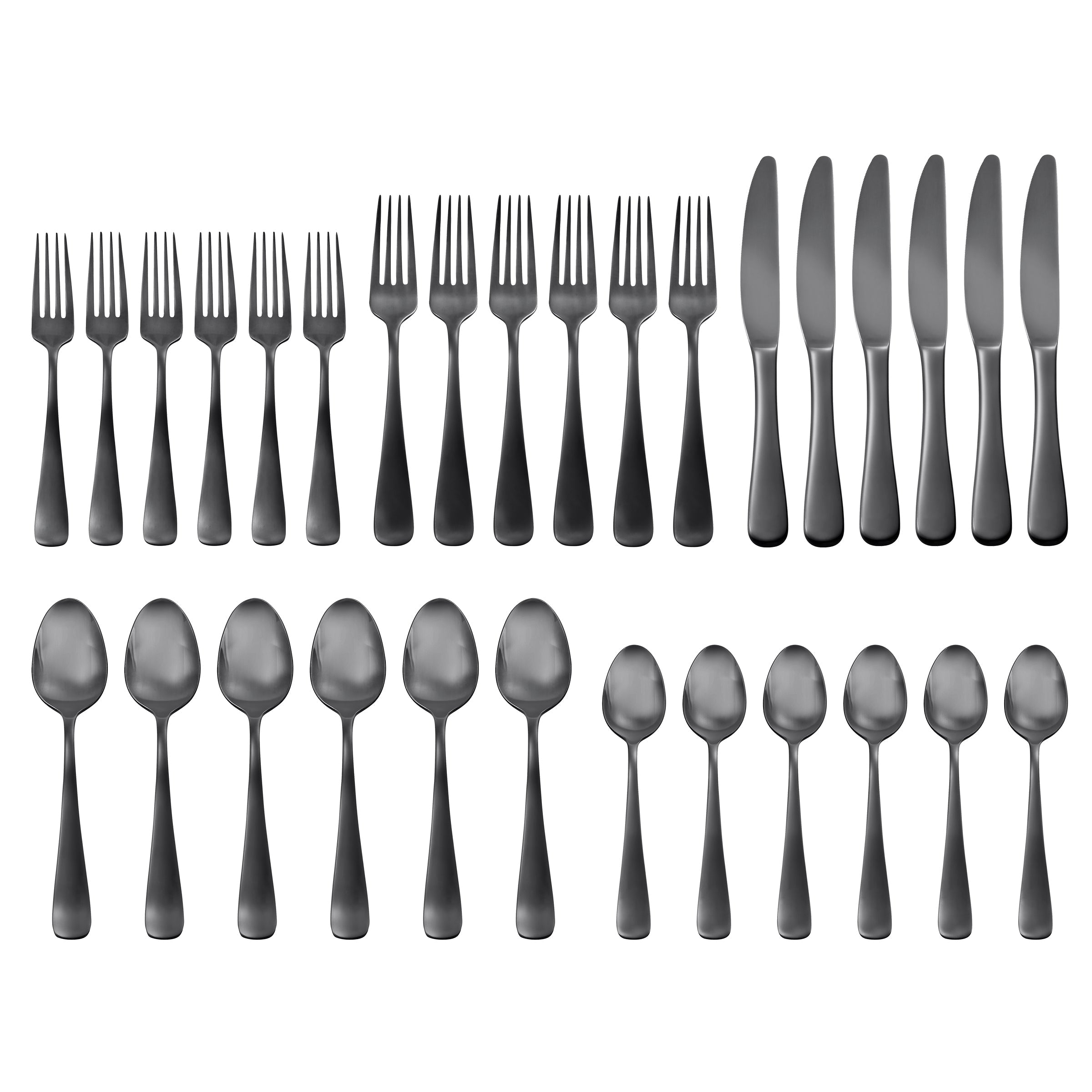 Alternative view of Opera Black Titanium 30 Piece Flatware Kit