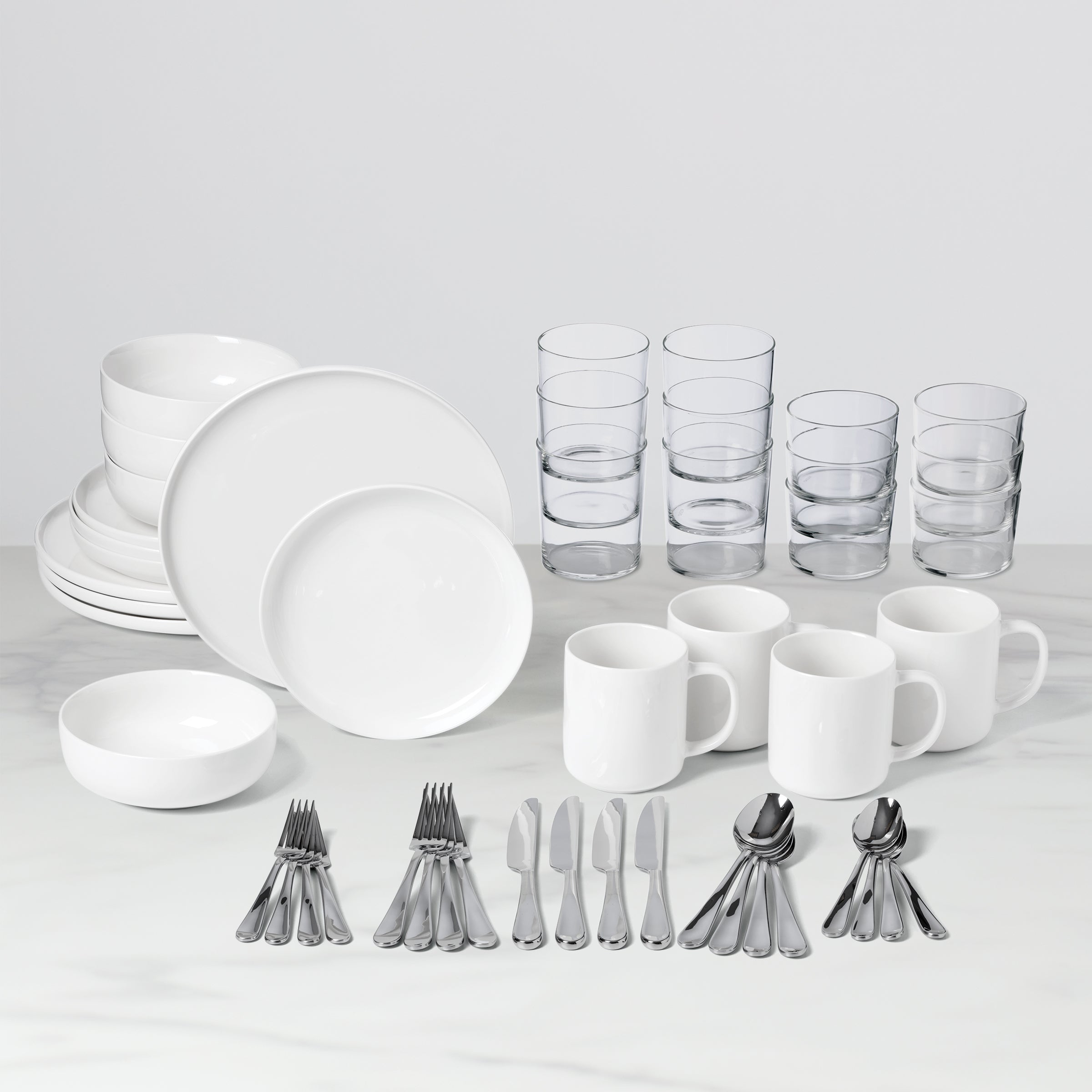 Alternative view of 24 Seven 48 Piece Dinnerware Set