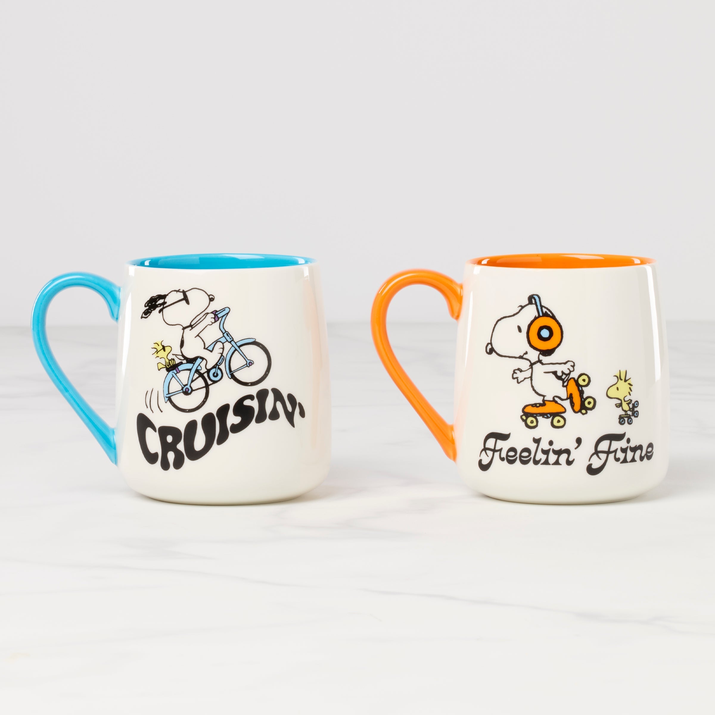 Alternative view of Peanuts Mugs   Set of 2   Cruisin' Feelin' Fine