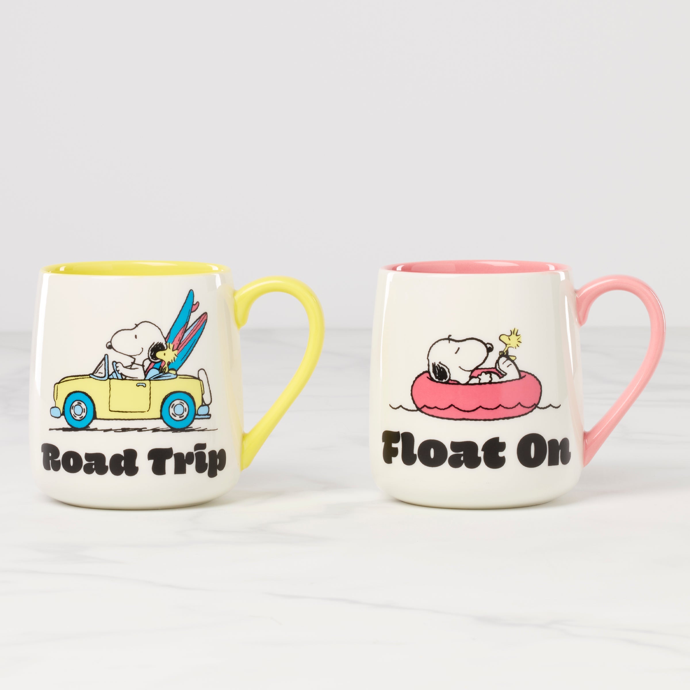 Peanuts Mugs   Set of 2   Road Trip Float On