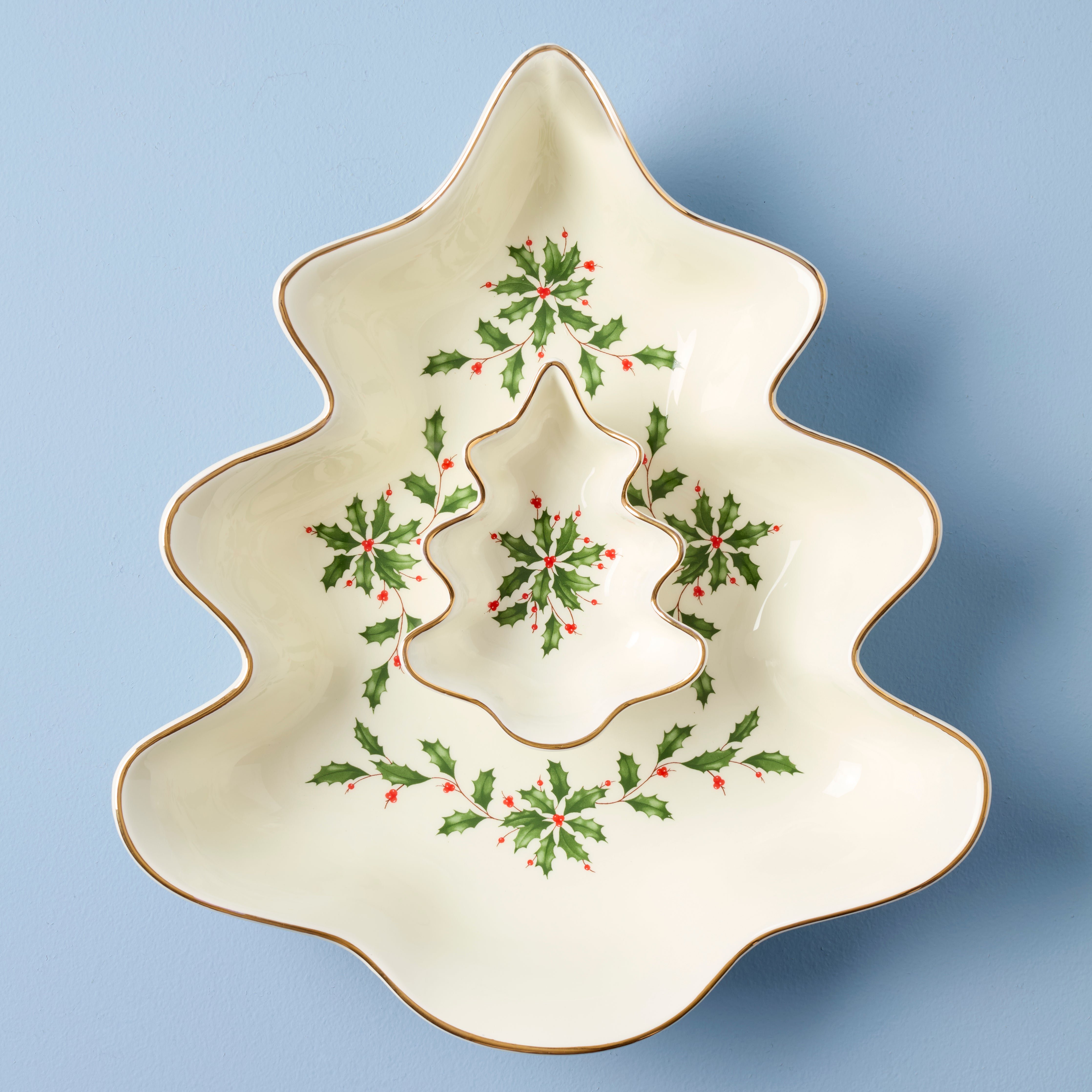 Holiday Tree Chip & Dip Set