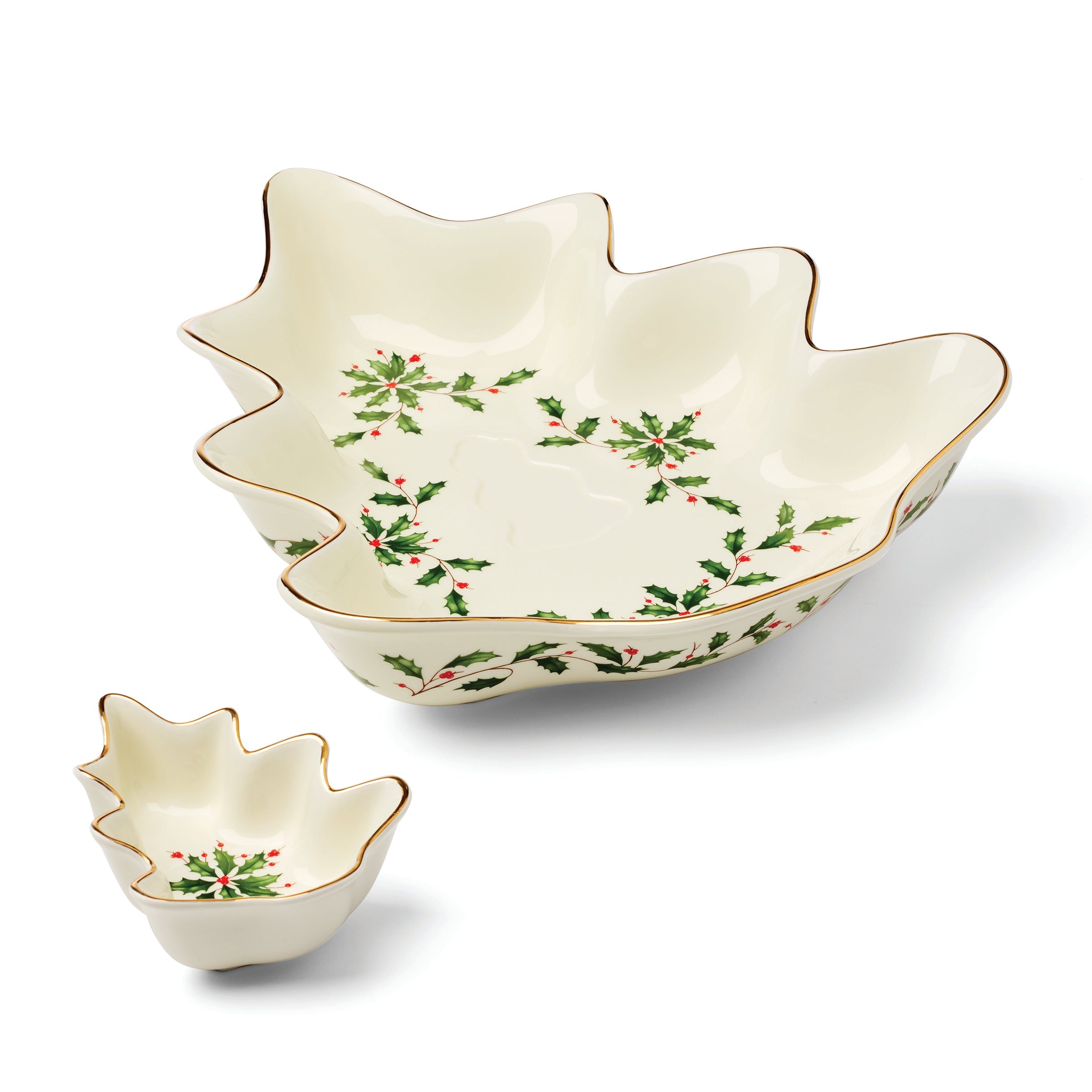 Alternative view of Holiday Tree Chip & Dip Set