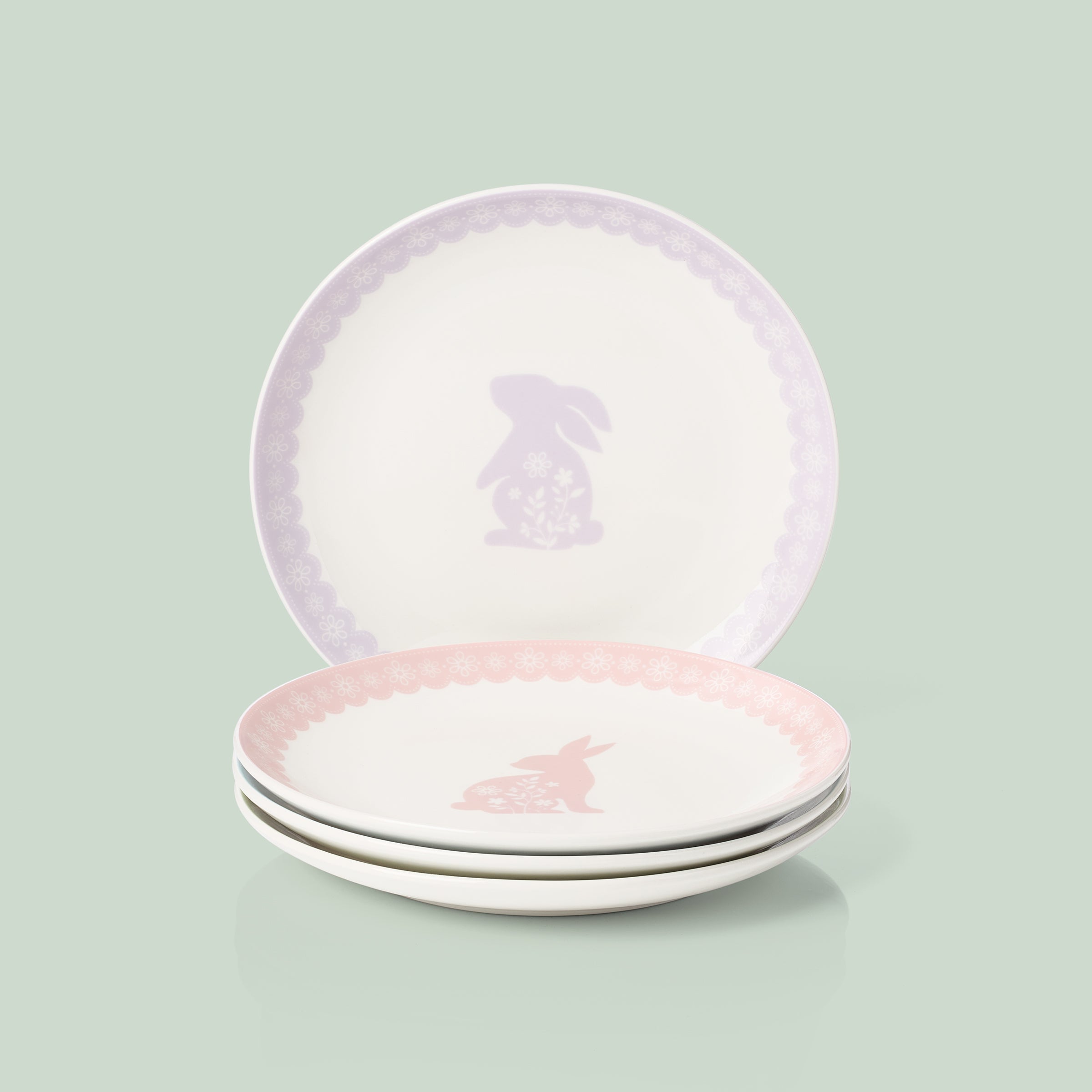 Alternative view of Bunny Hop Accent Plates   Set of 4