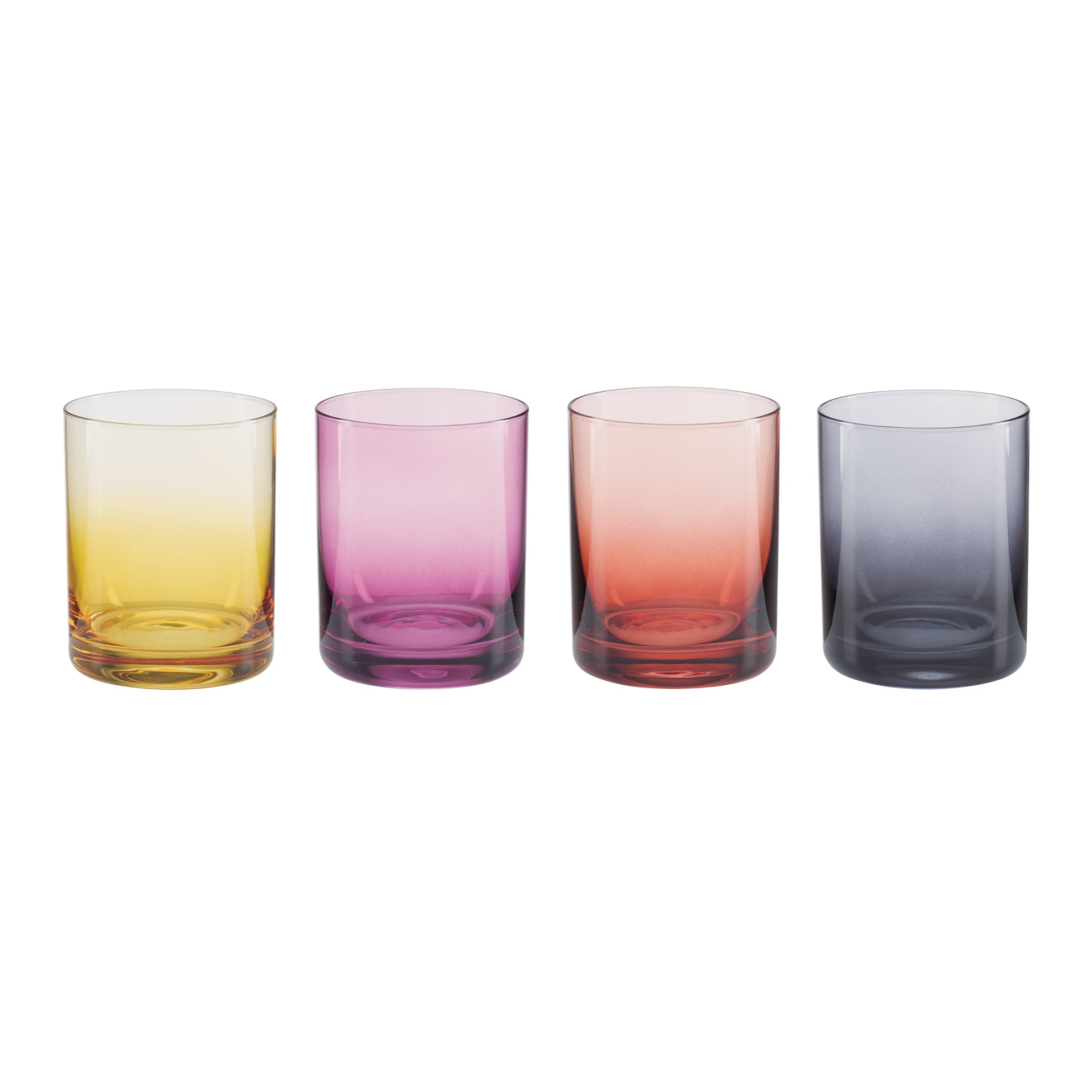 Golden Hour Double Old Fashion Glasses   Set Of 4