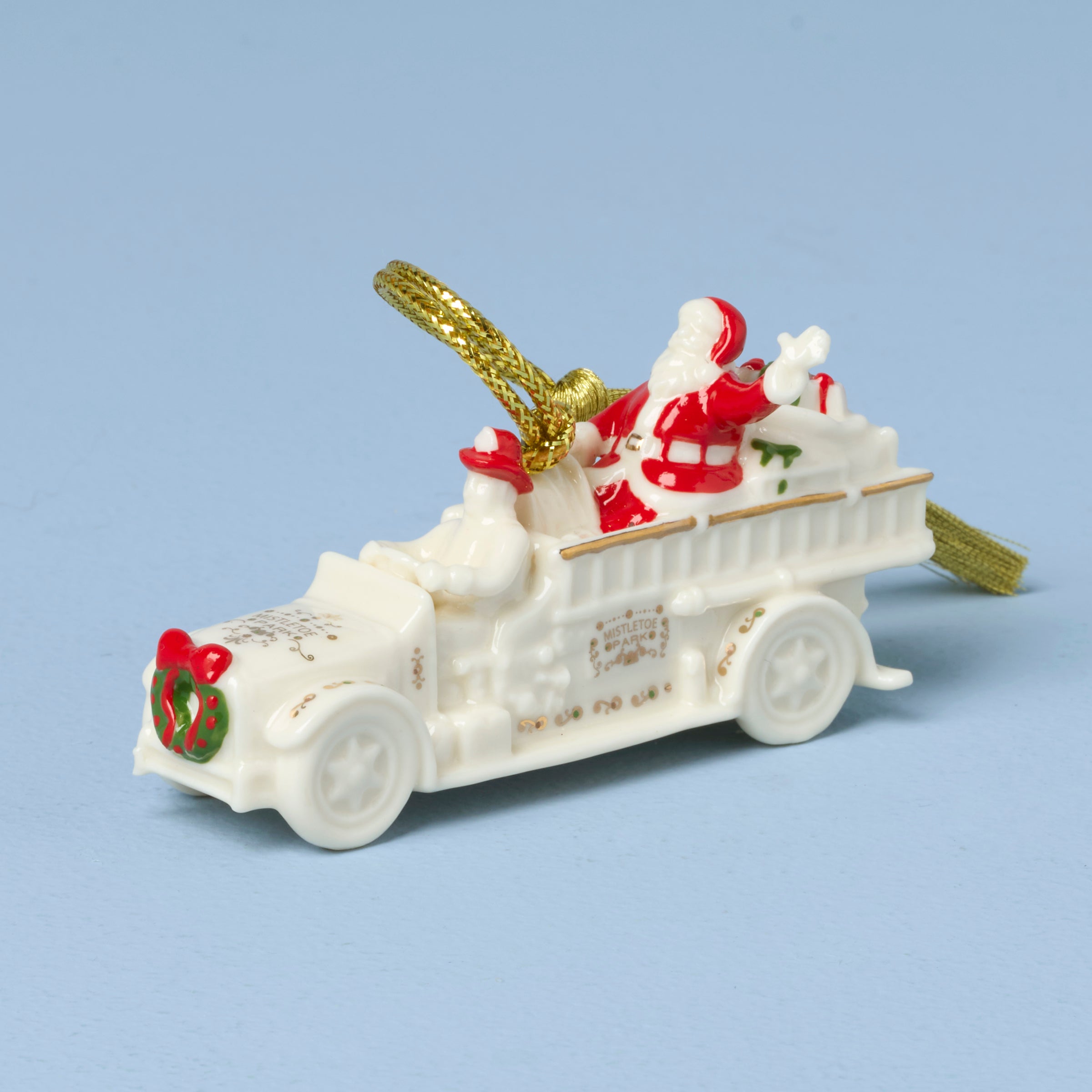 Alternative view of Mistletoe Park Fire Truck Ornament