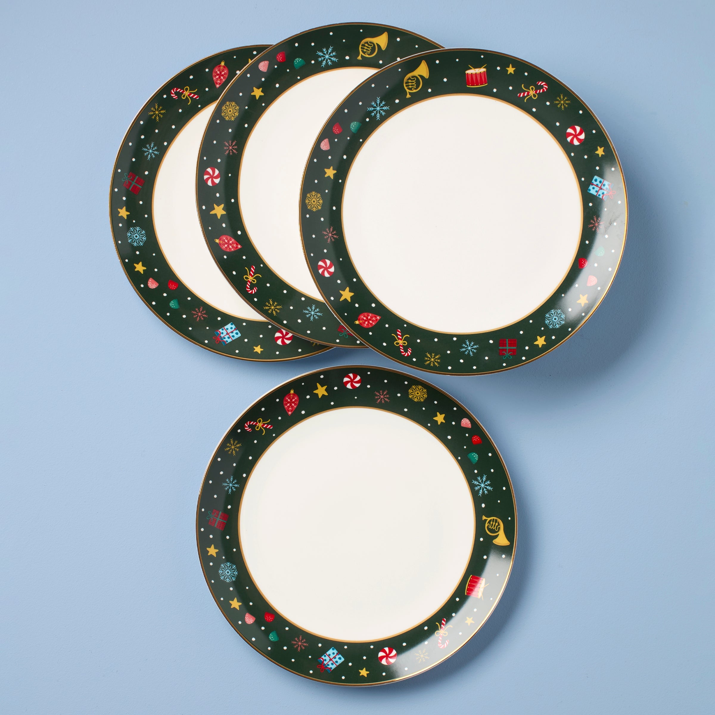Nutcracker Ballet Dinner Plates   Set of 4