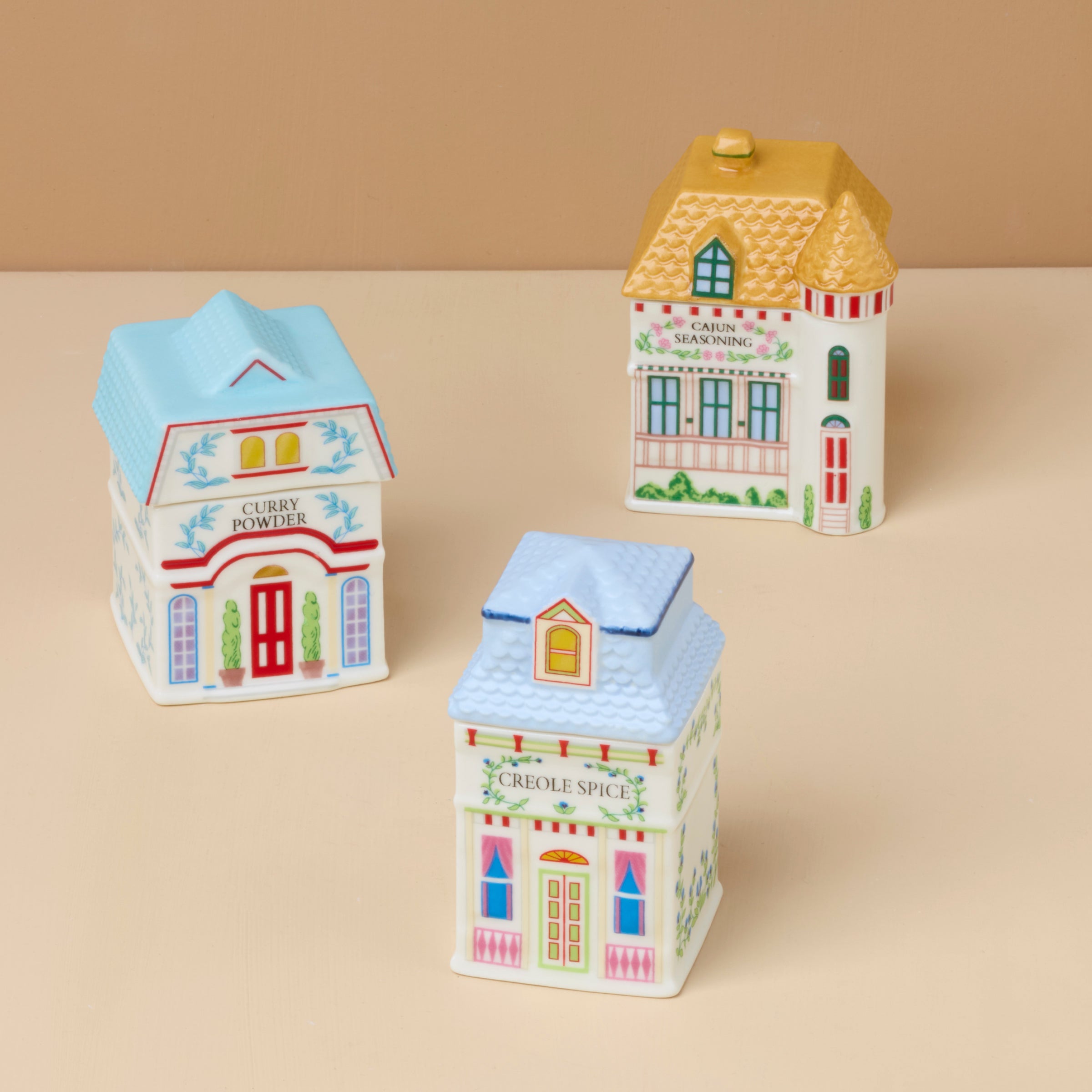 Lenox Spice Village 3 Piece French Quarter Spice Jar Set