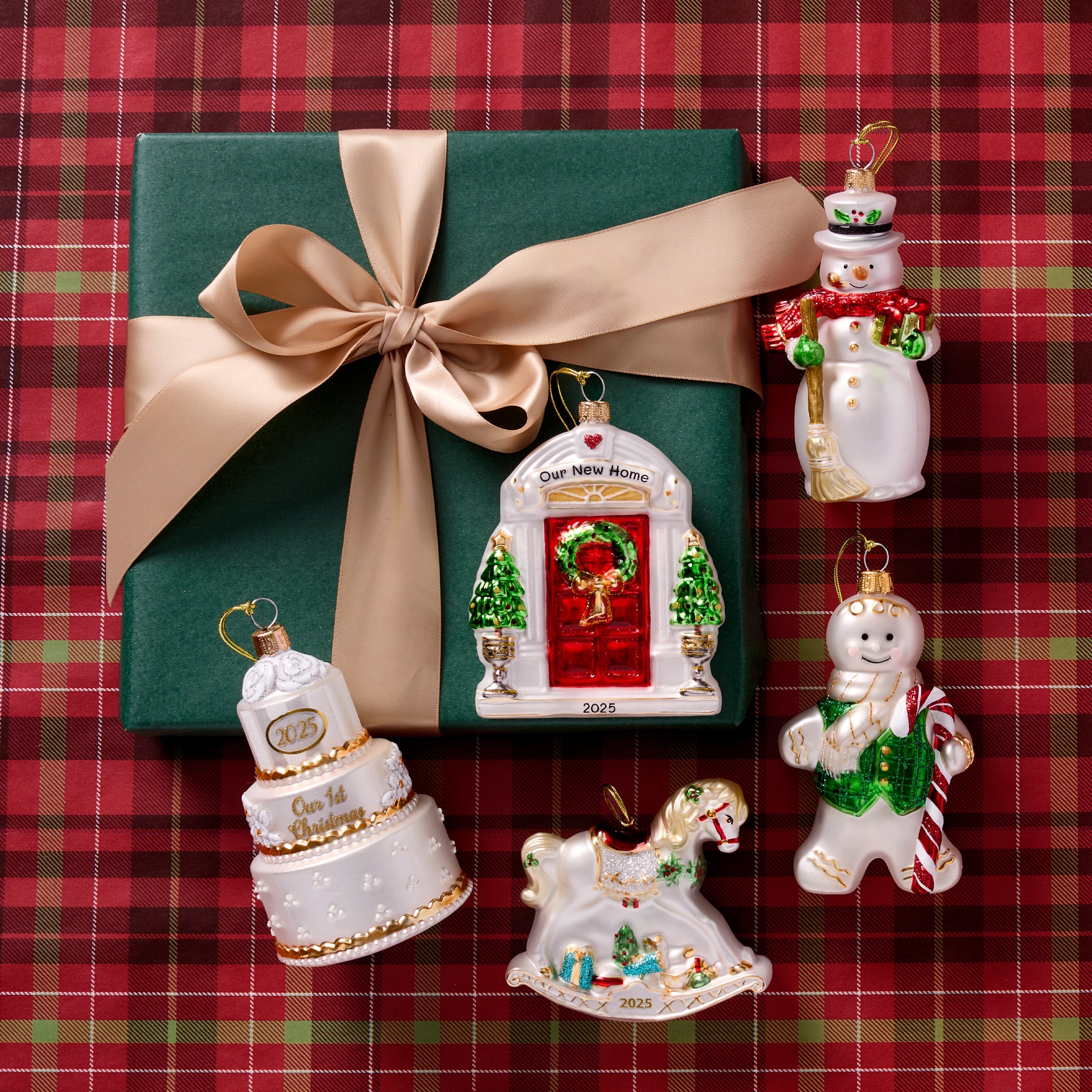 2025 Retro Blown Glass Baby's 1st Rocking Horse Ornament - Image 4