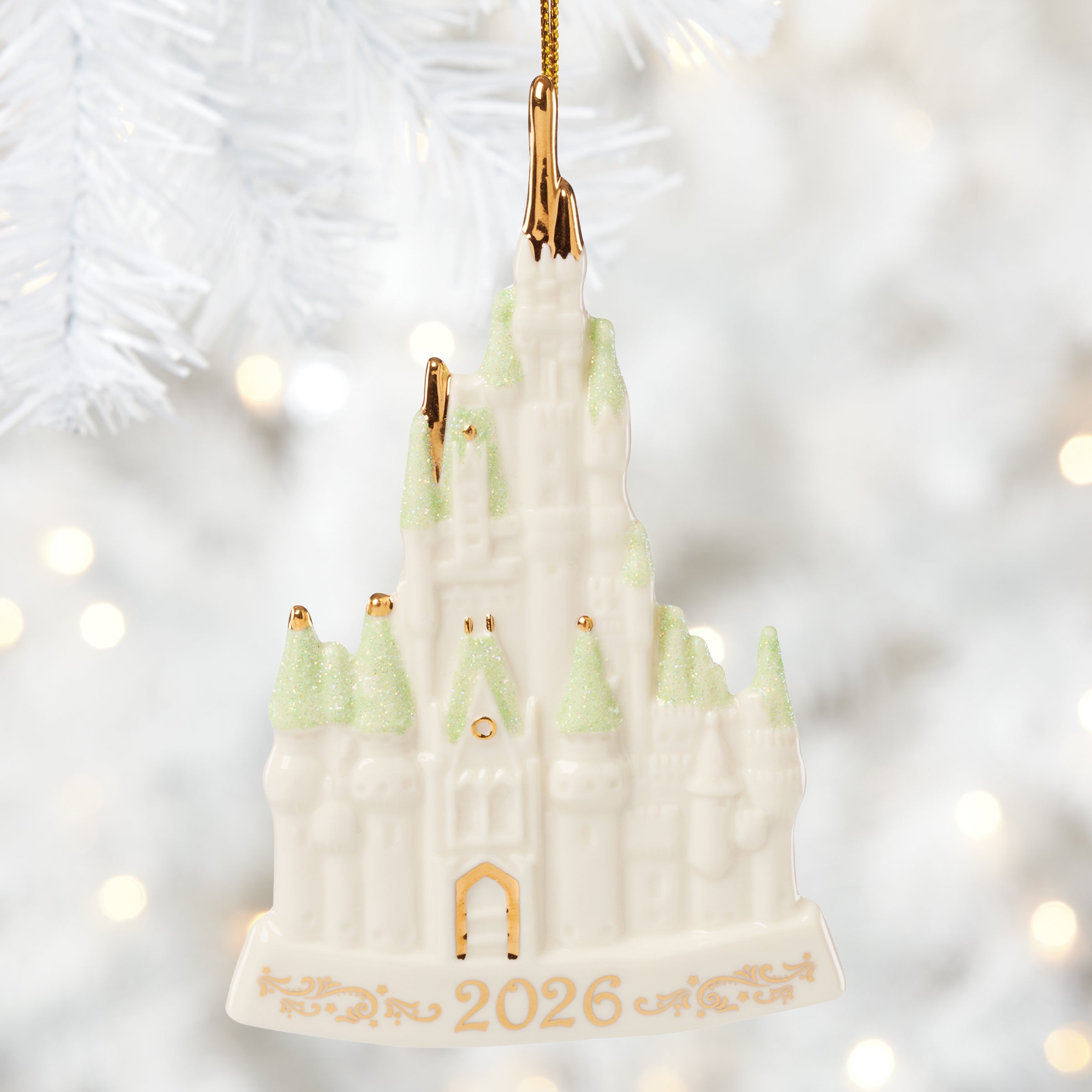 Alternative view of 2026 Cinderella Castle Porcelain Ornament