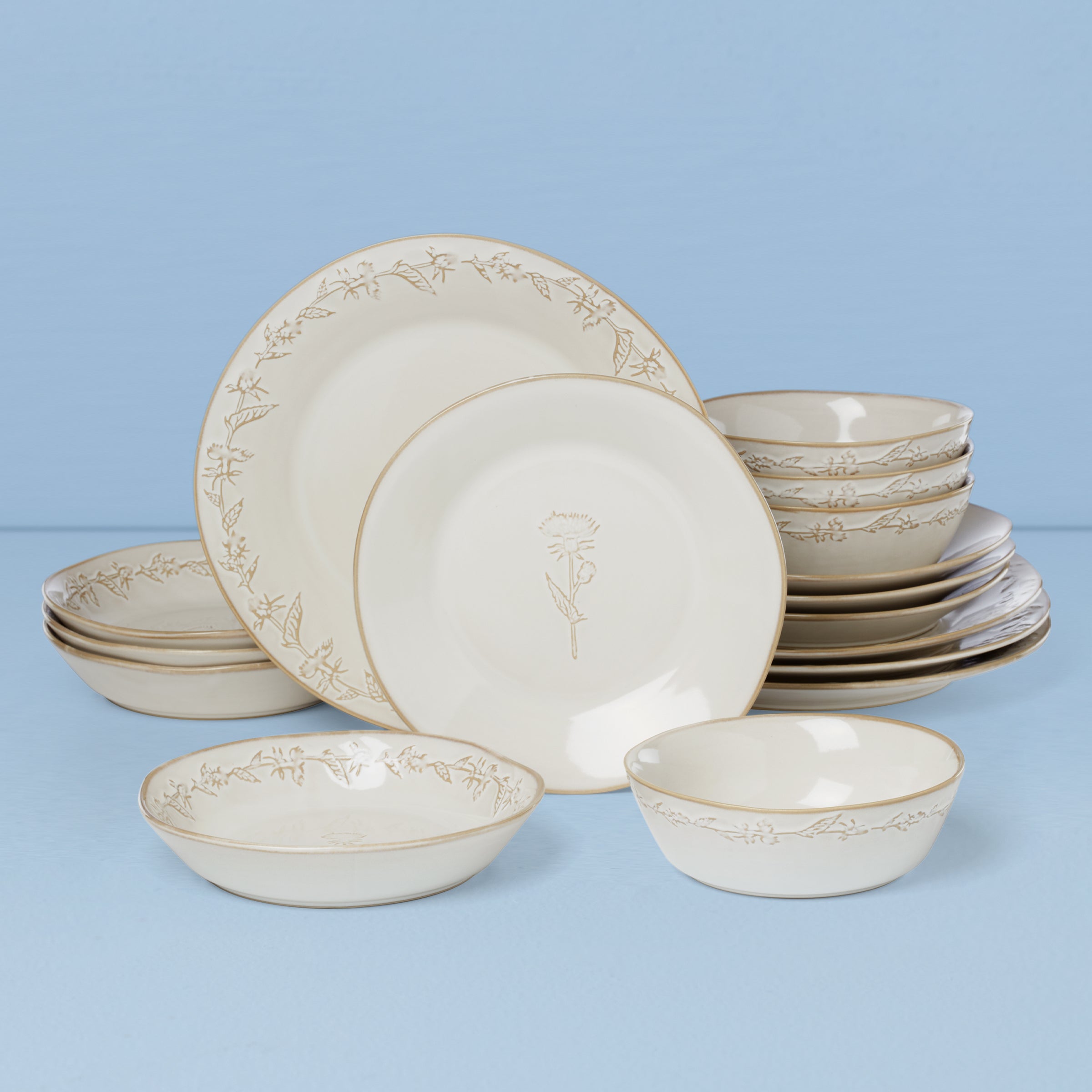 Homespun 16 Piece Dinnerware Set