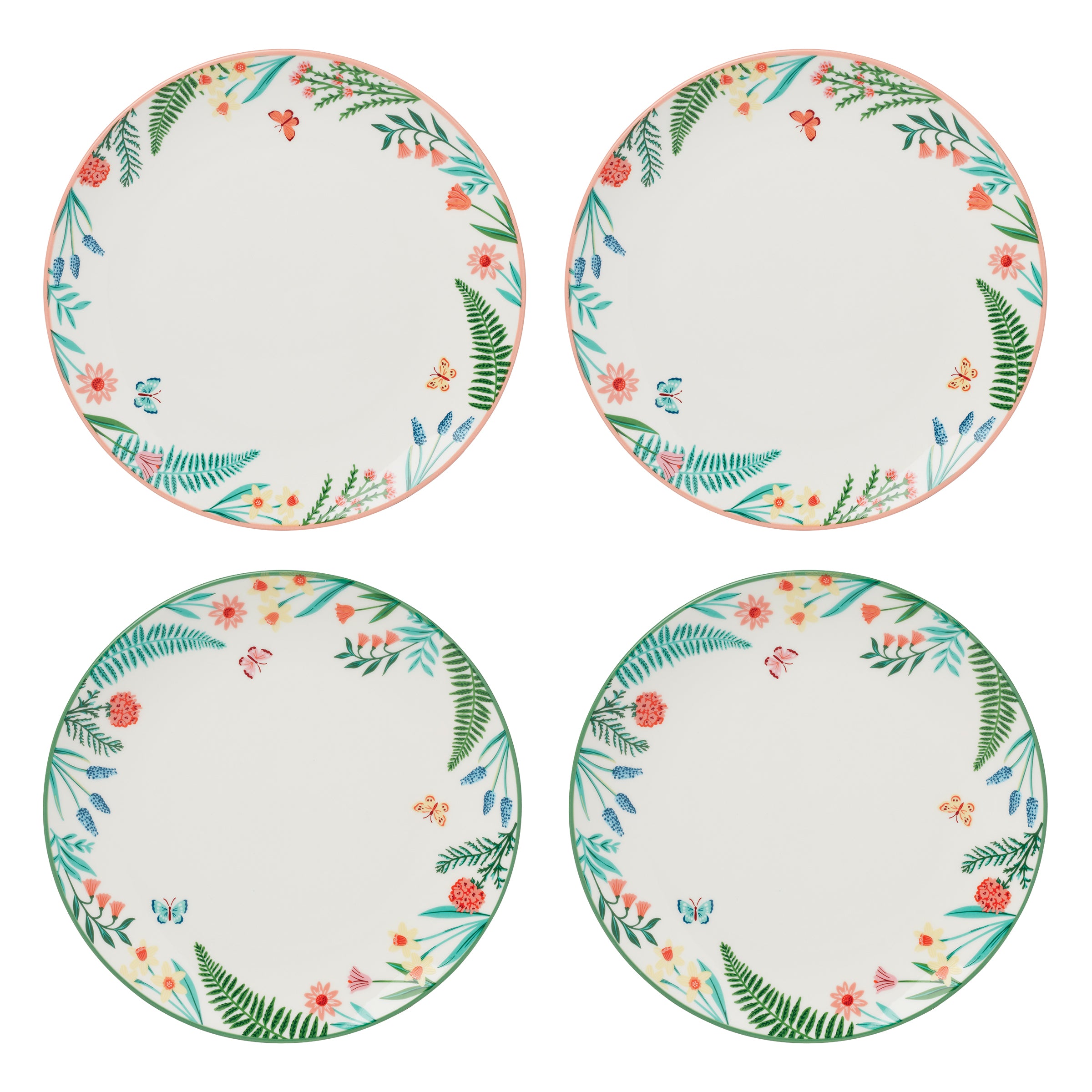 First Blooms Accent Plates   Set of 4