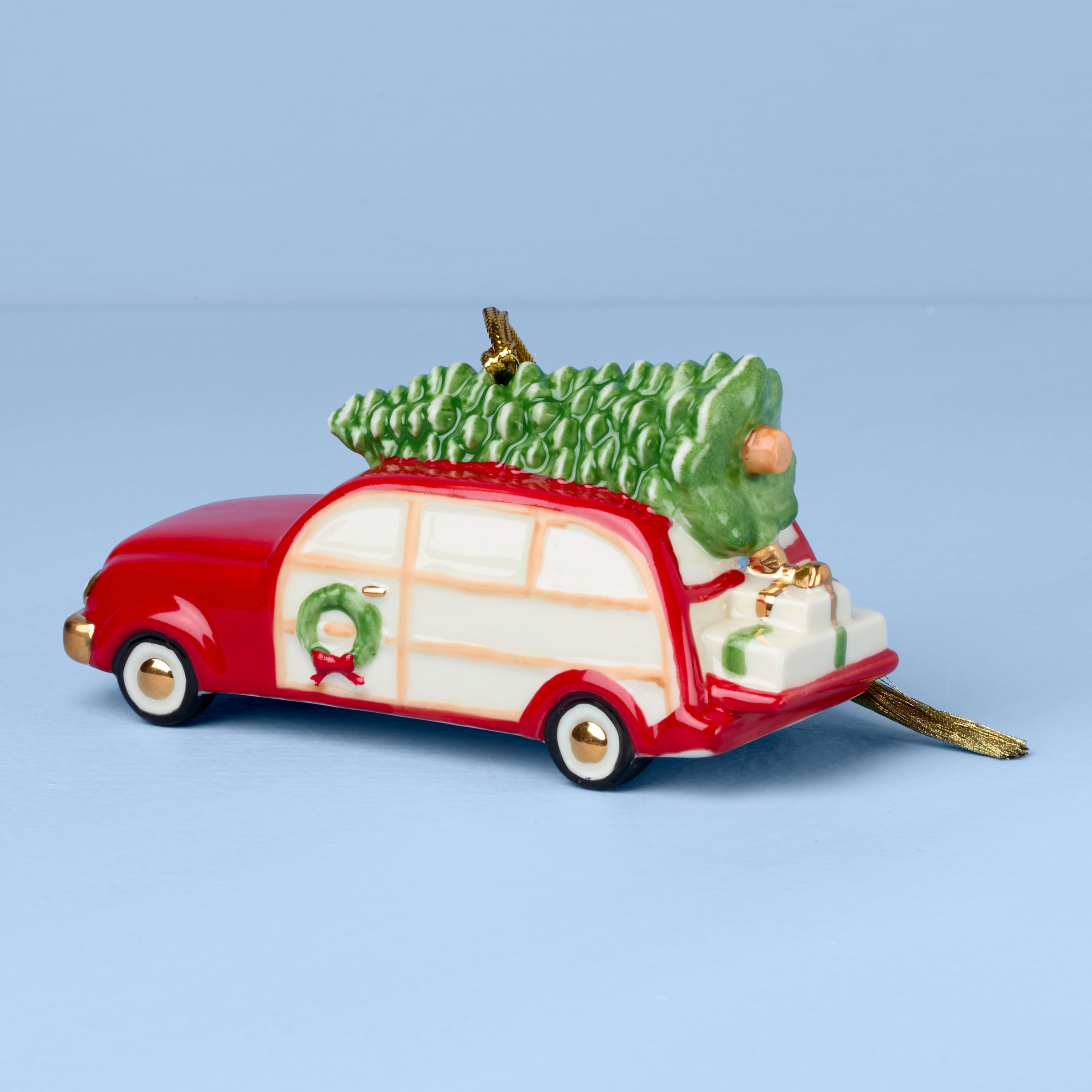 Alternative view of Personalized Family Wagon Ornament