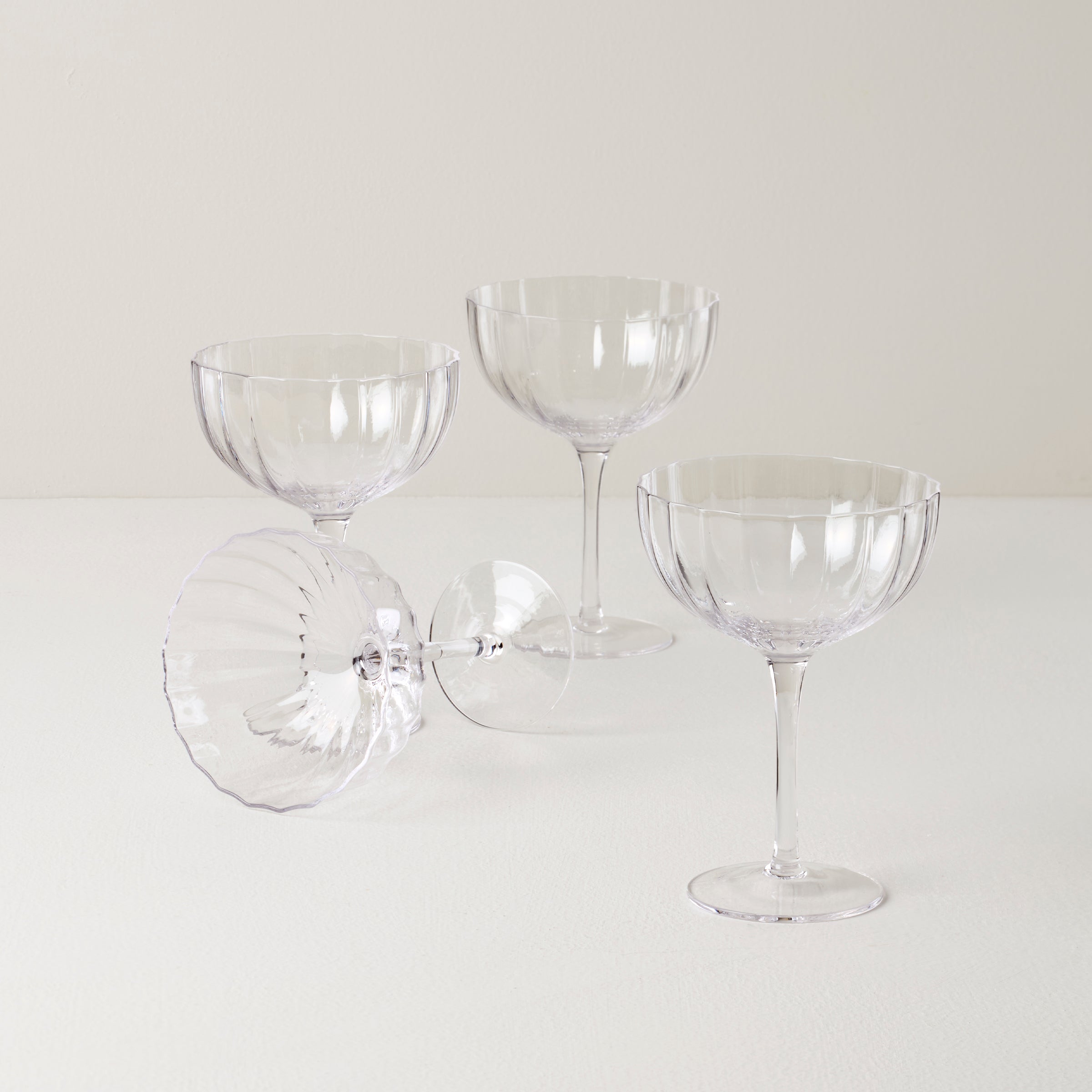 Curva Coupe Glasses   Set Of 4