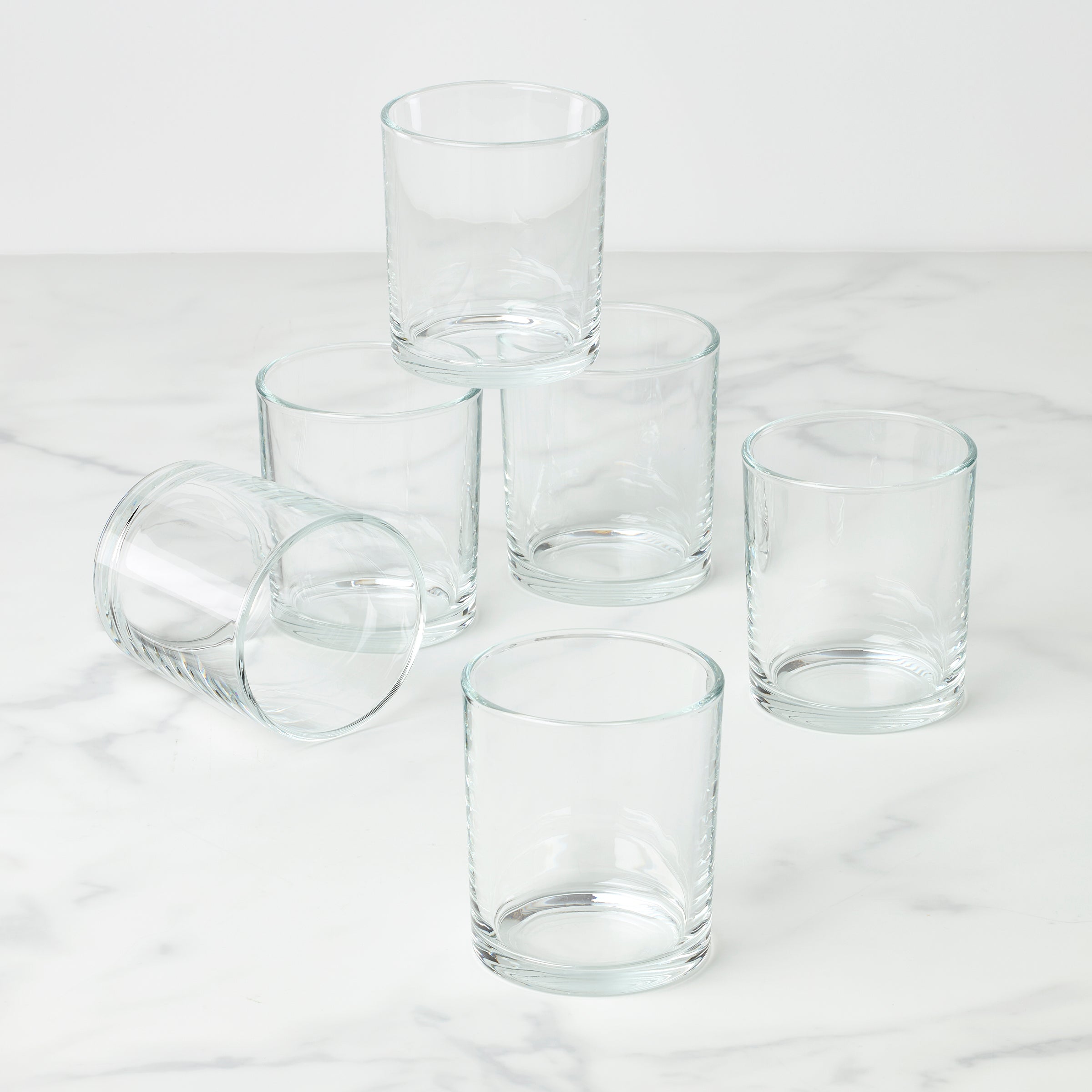 24 Seven Clear Medium Tumbler Set Of 6