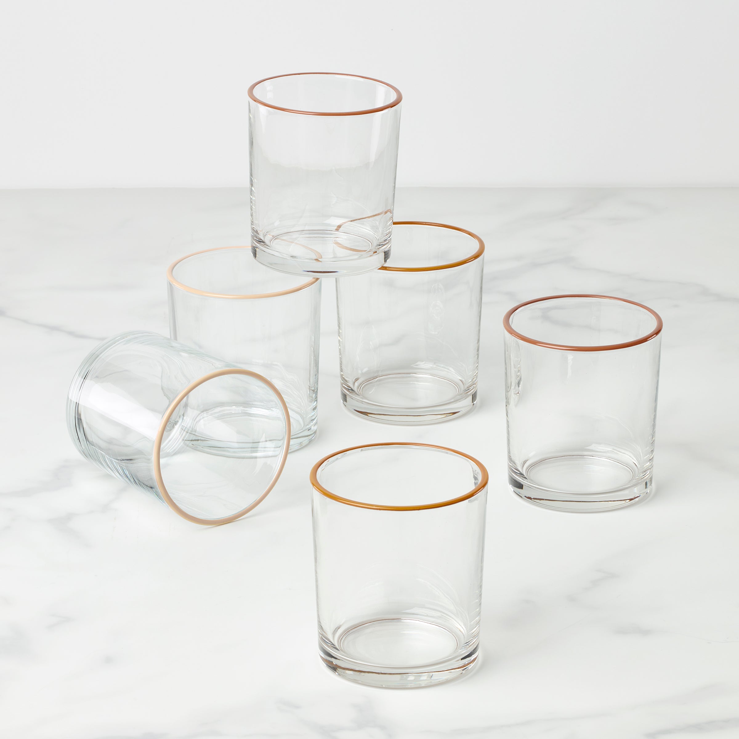 24 Seven Sunbaked Medium Tumbler Set Of 6