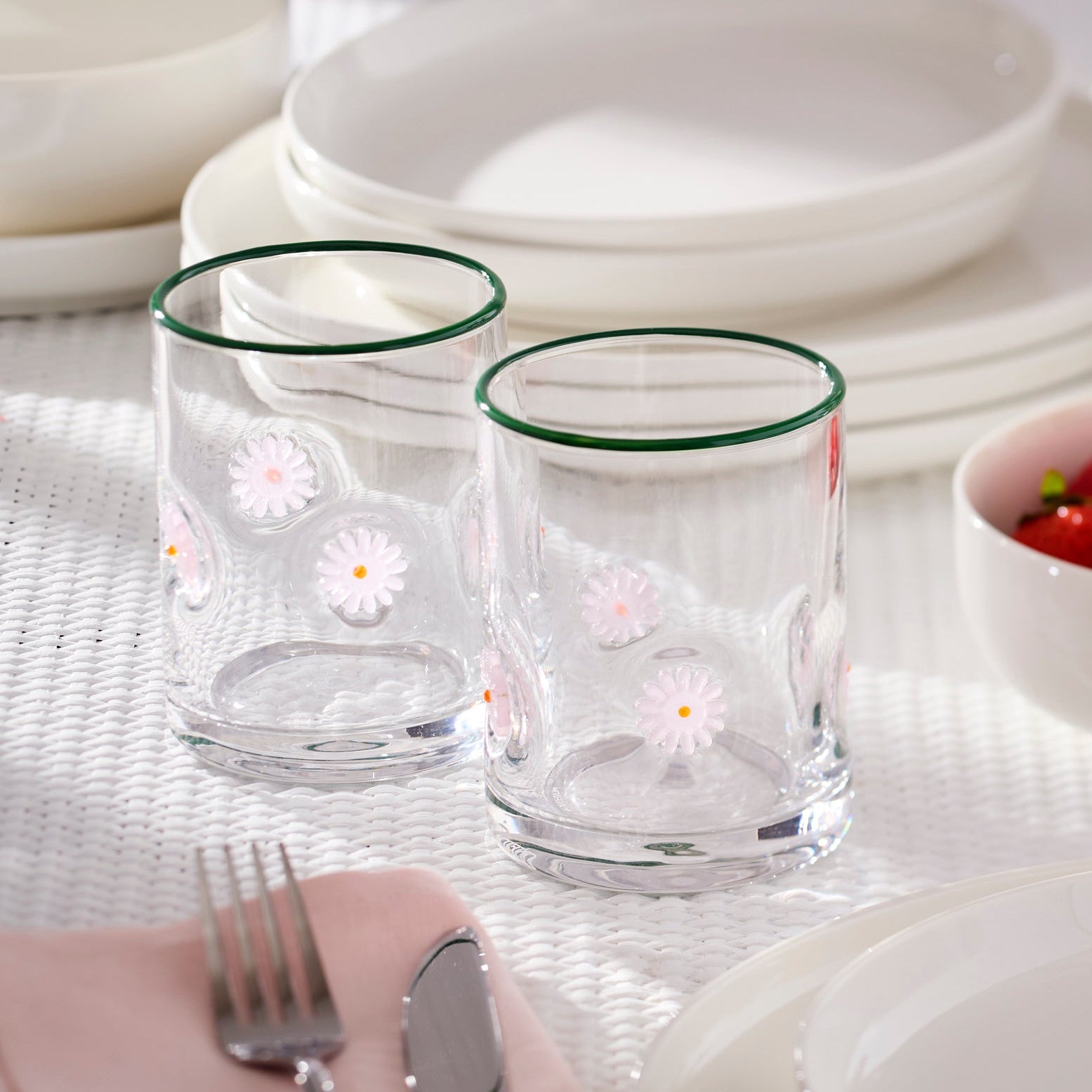 Alternative view of 24 Seven Flower Tumbler   Set of 2